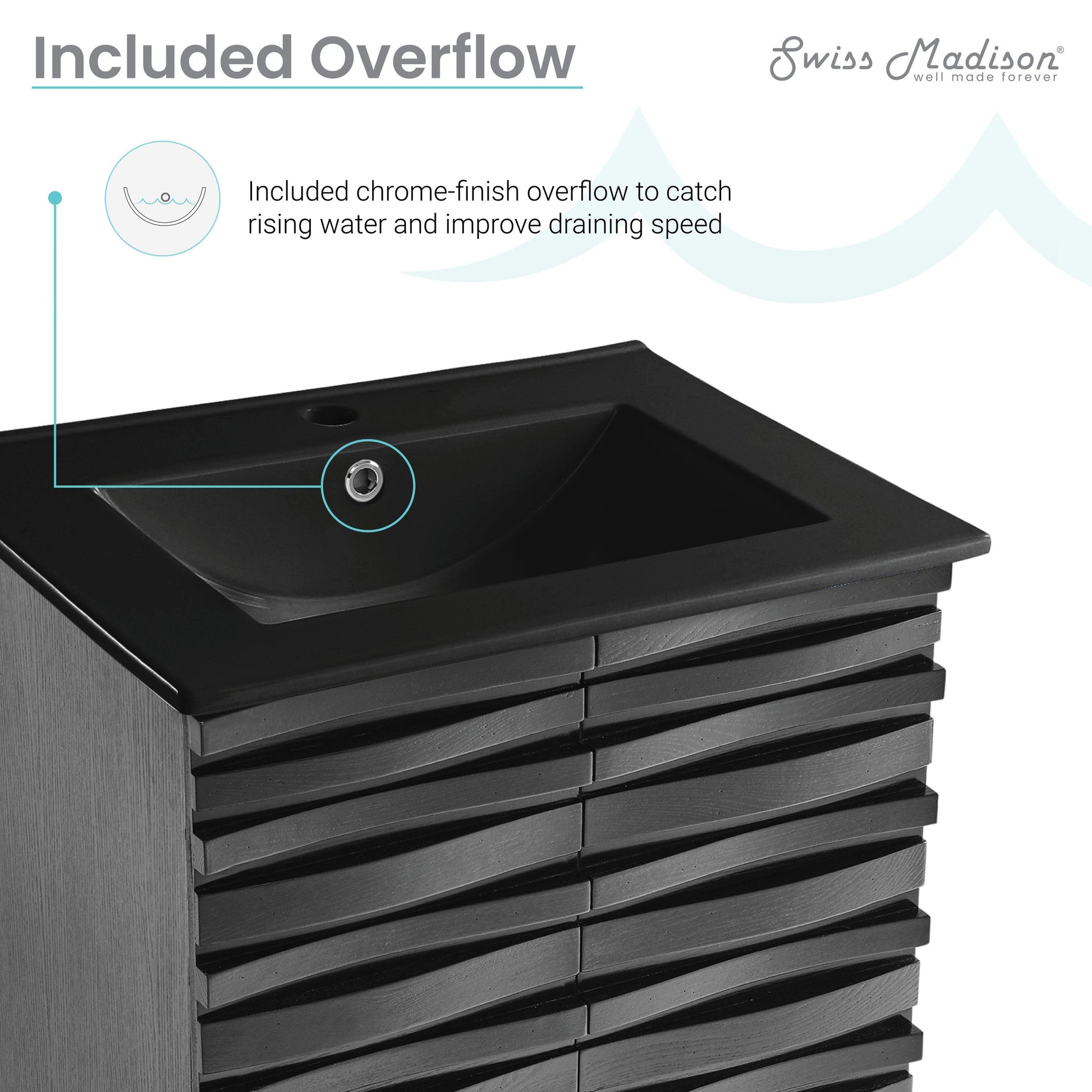 Black Oak / Matte Black / 1-Hole