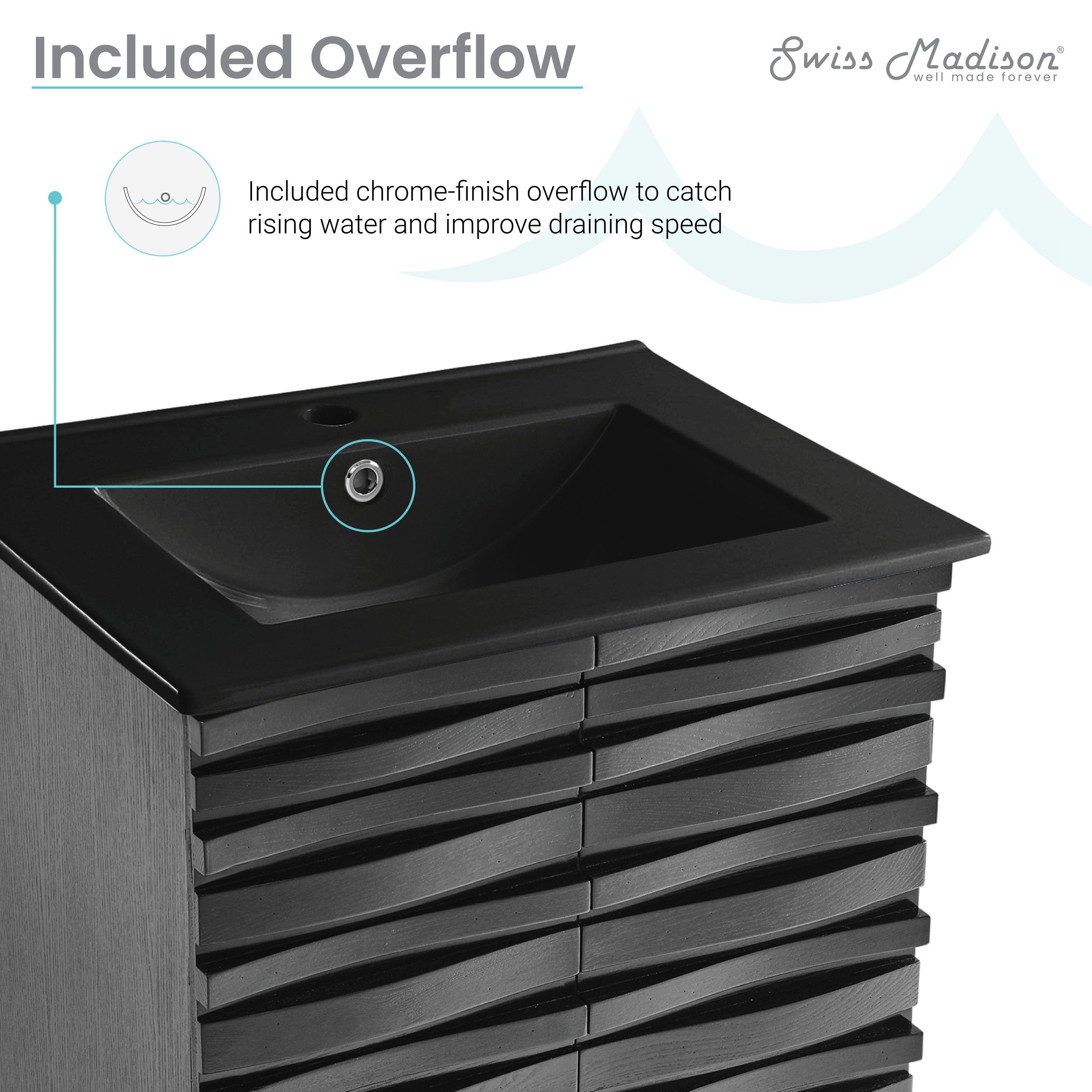 Black Oak / Matte Black / 1-Hole
