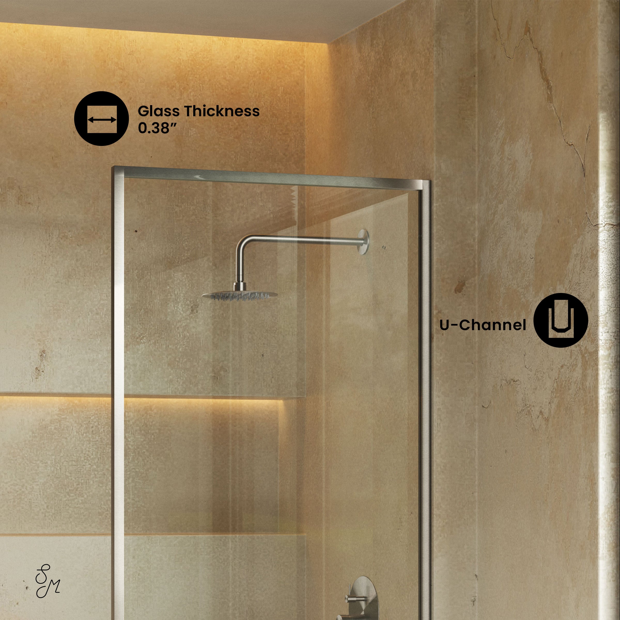 Brushed Nickel / Bathtub Door