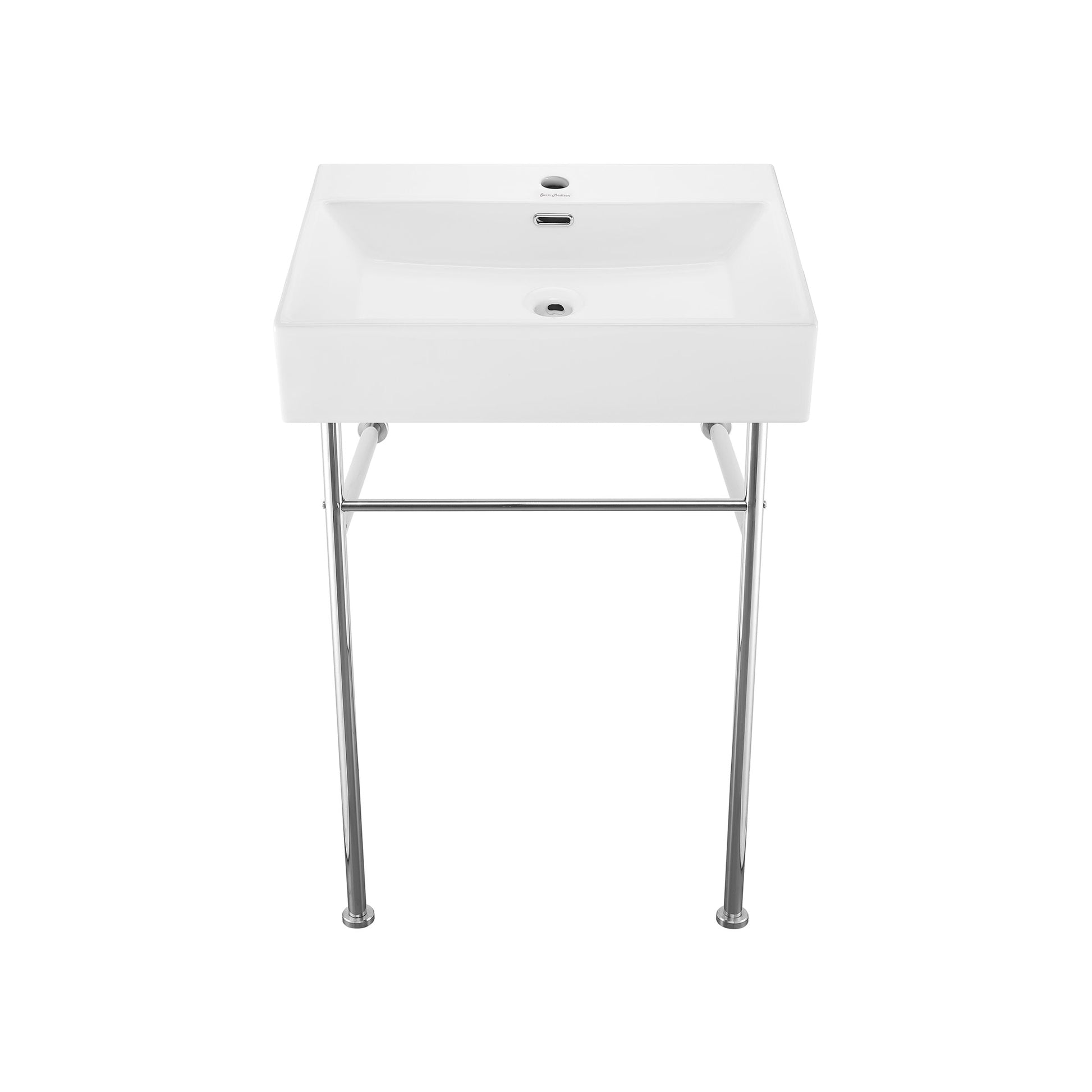 Chrome / White / 1-Hole