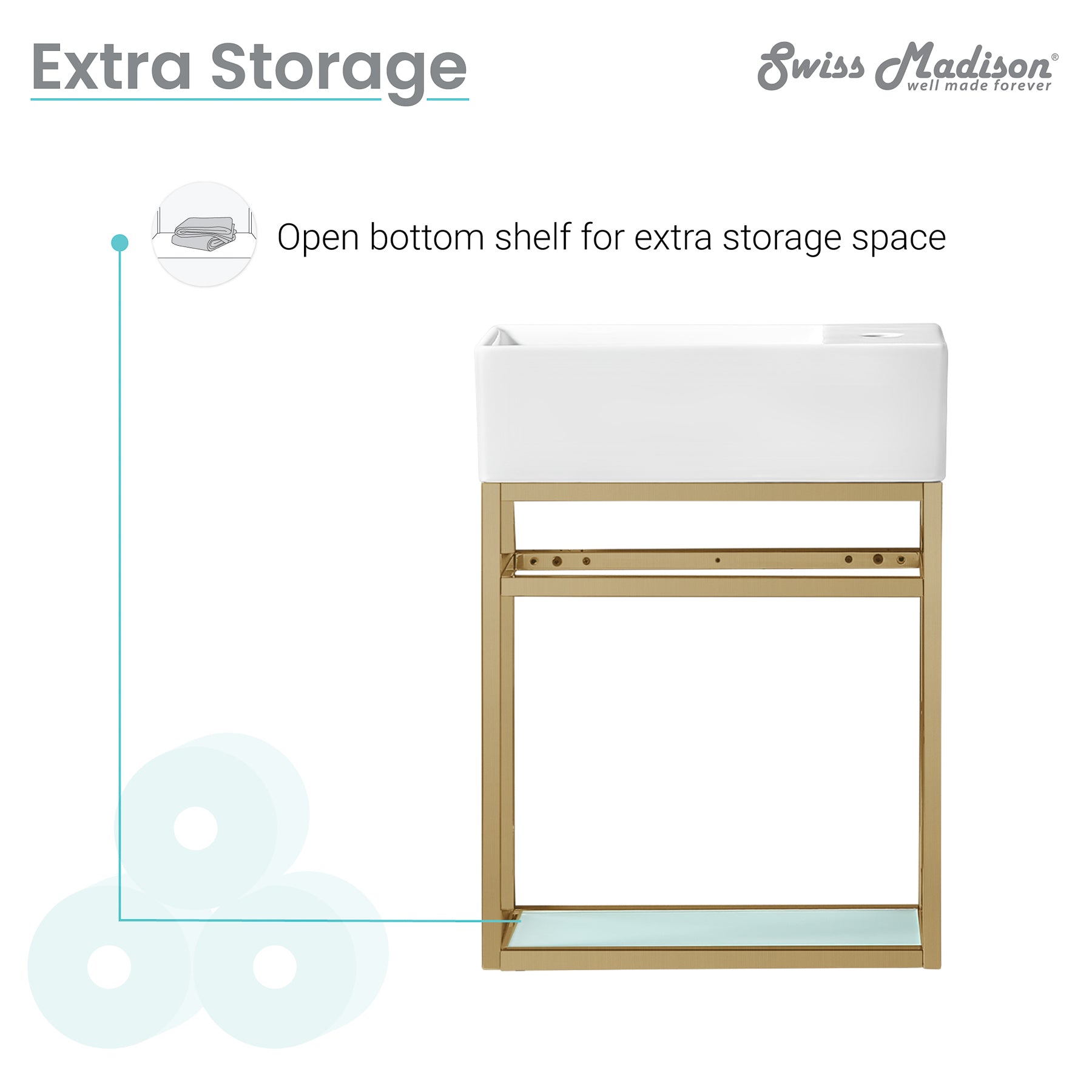 Gold / White / 1-Hole