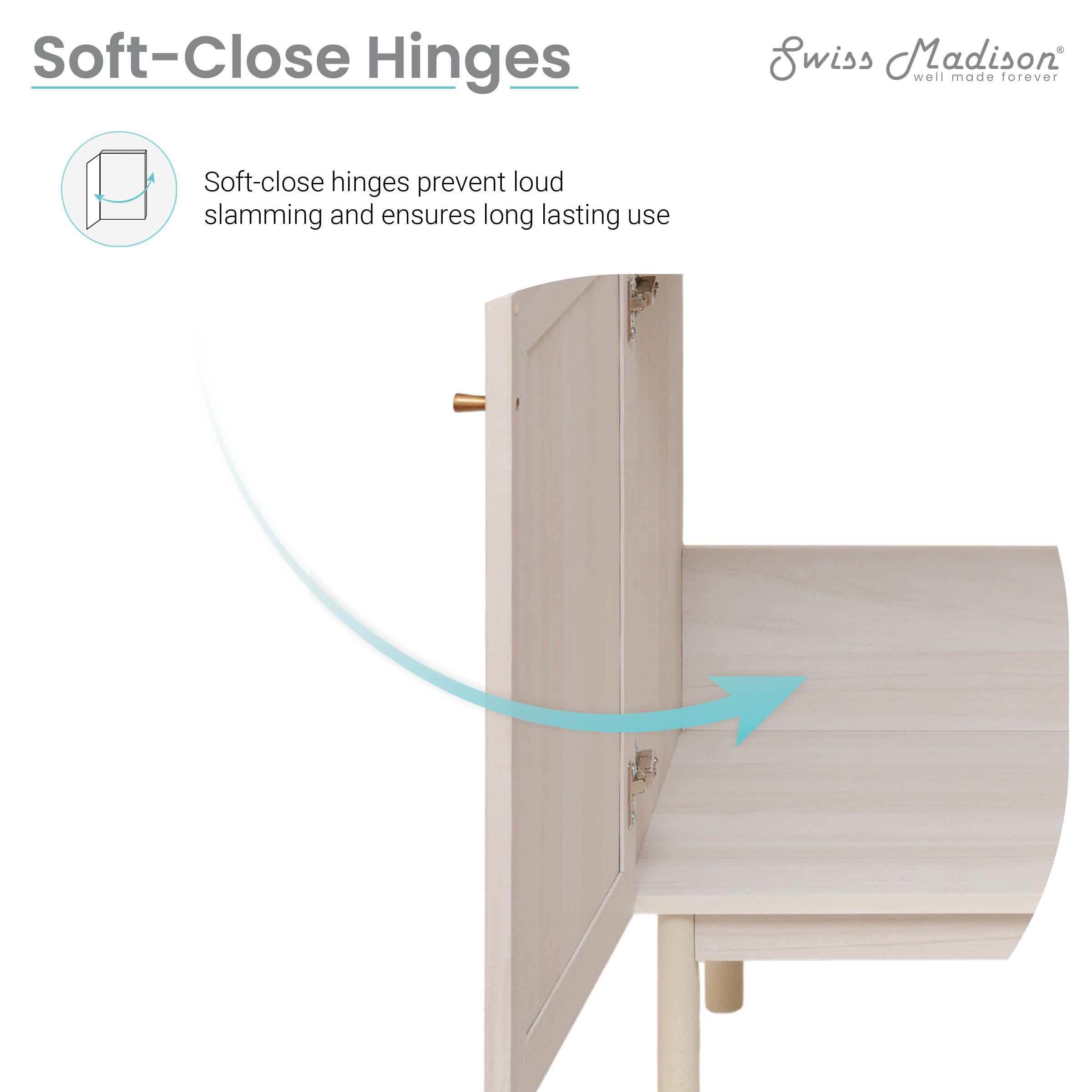 White Oak / White / 1-Hole