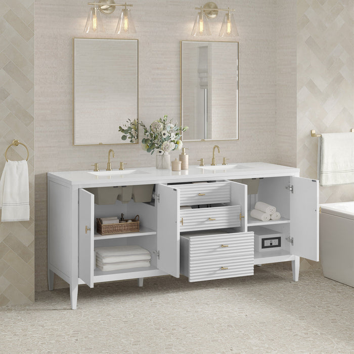 Bright White / White Zeus - 3 Faucet Holes