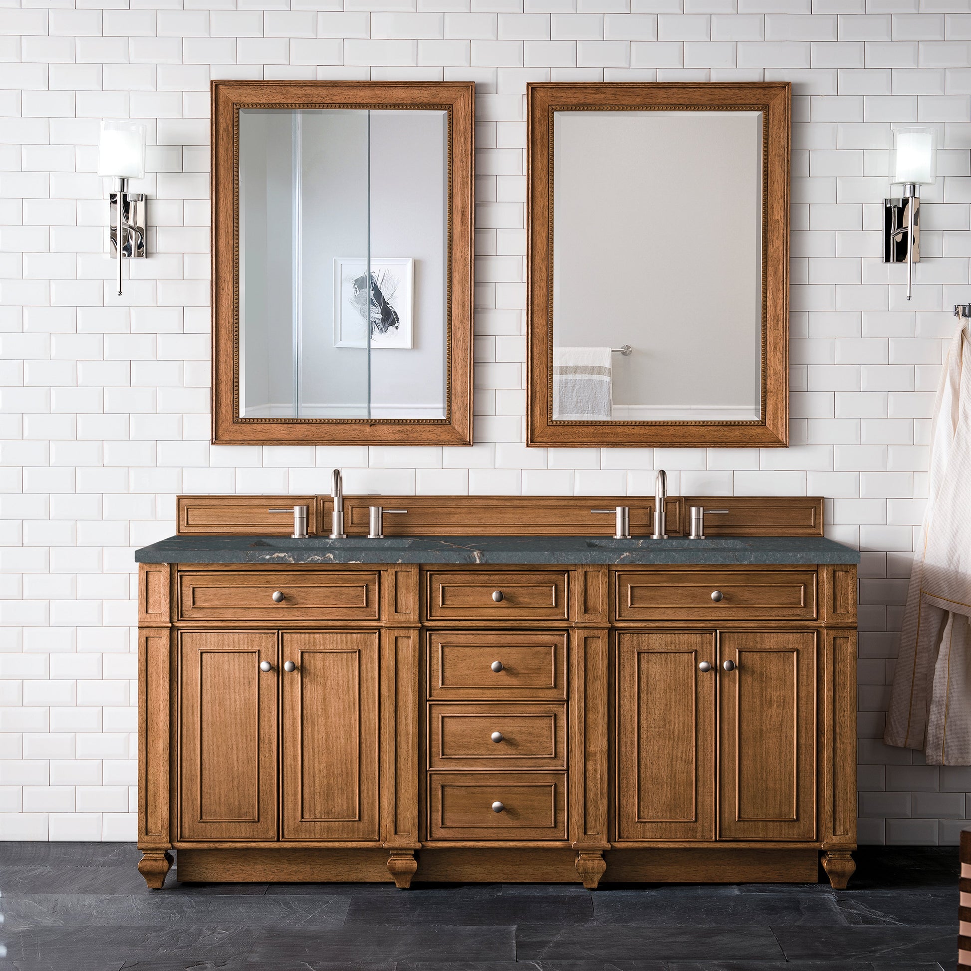 Saddle Brown / Parisien Bleu - 3 Faucet Holes
