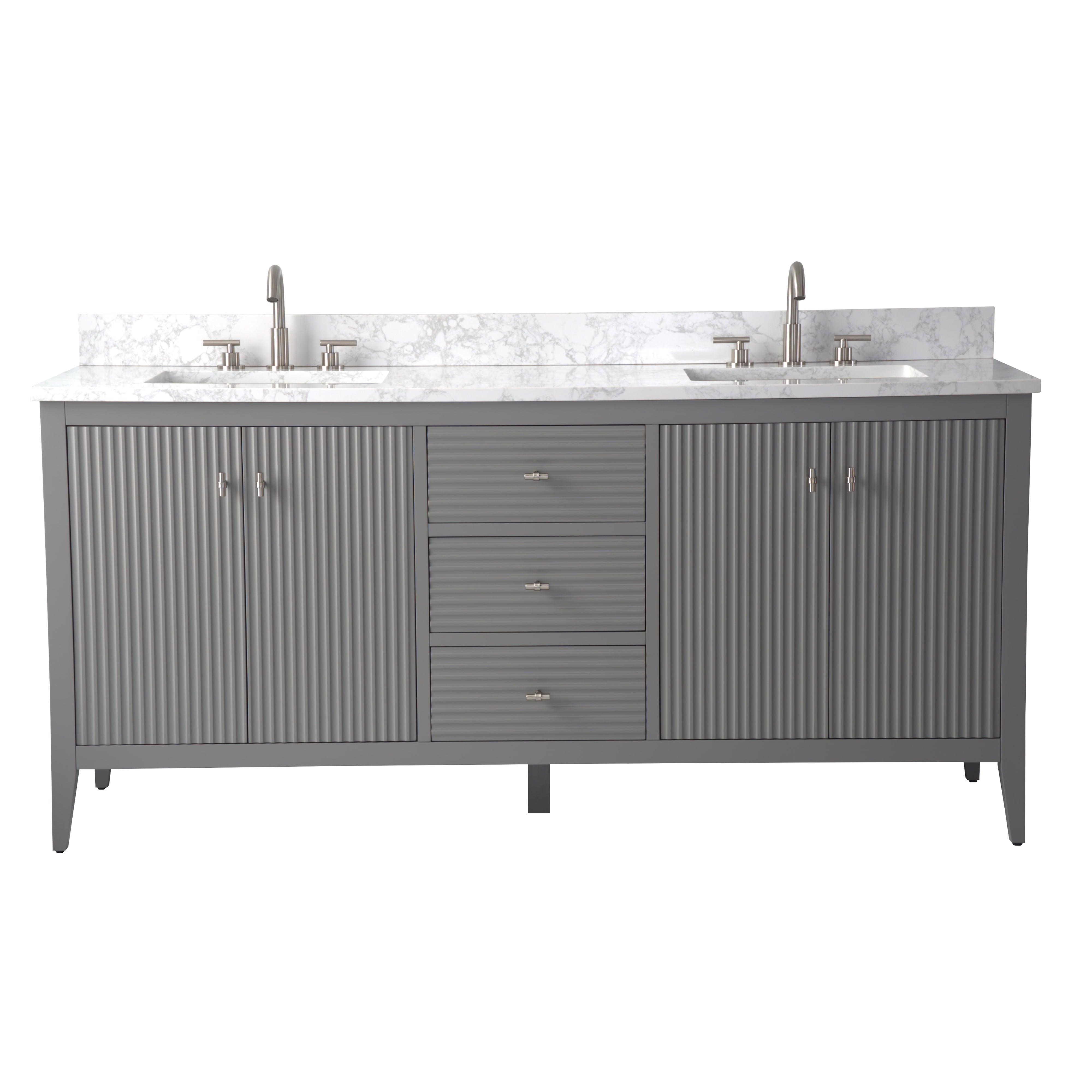 Linear Cashmere Gray / Brushed Nickel