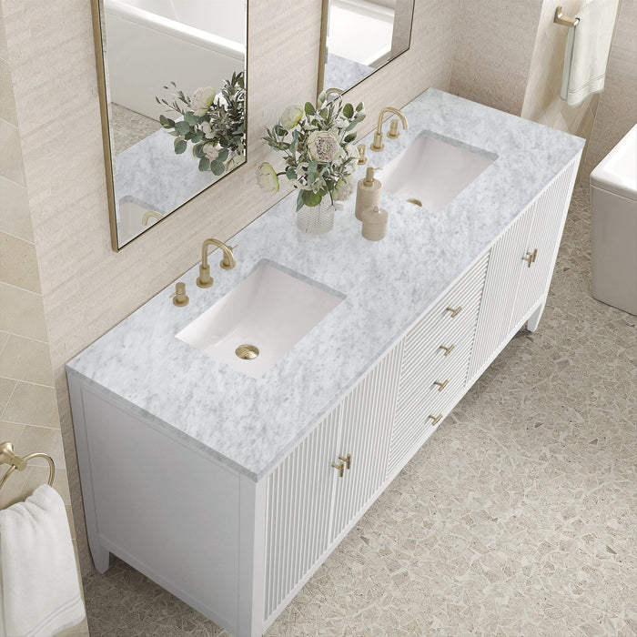 Bright White / Carrara White - 3 Faucet Holes