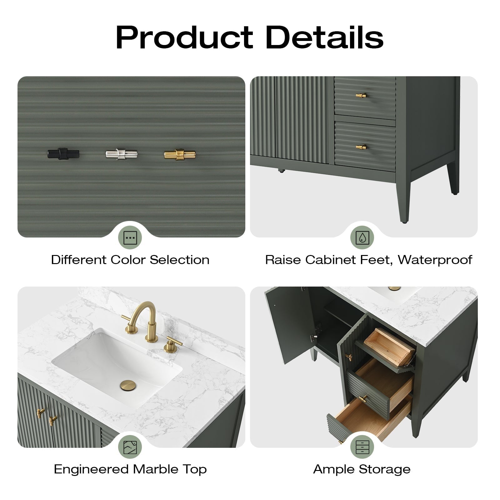 Linear Vintage Green / Matte Black