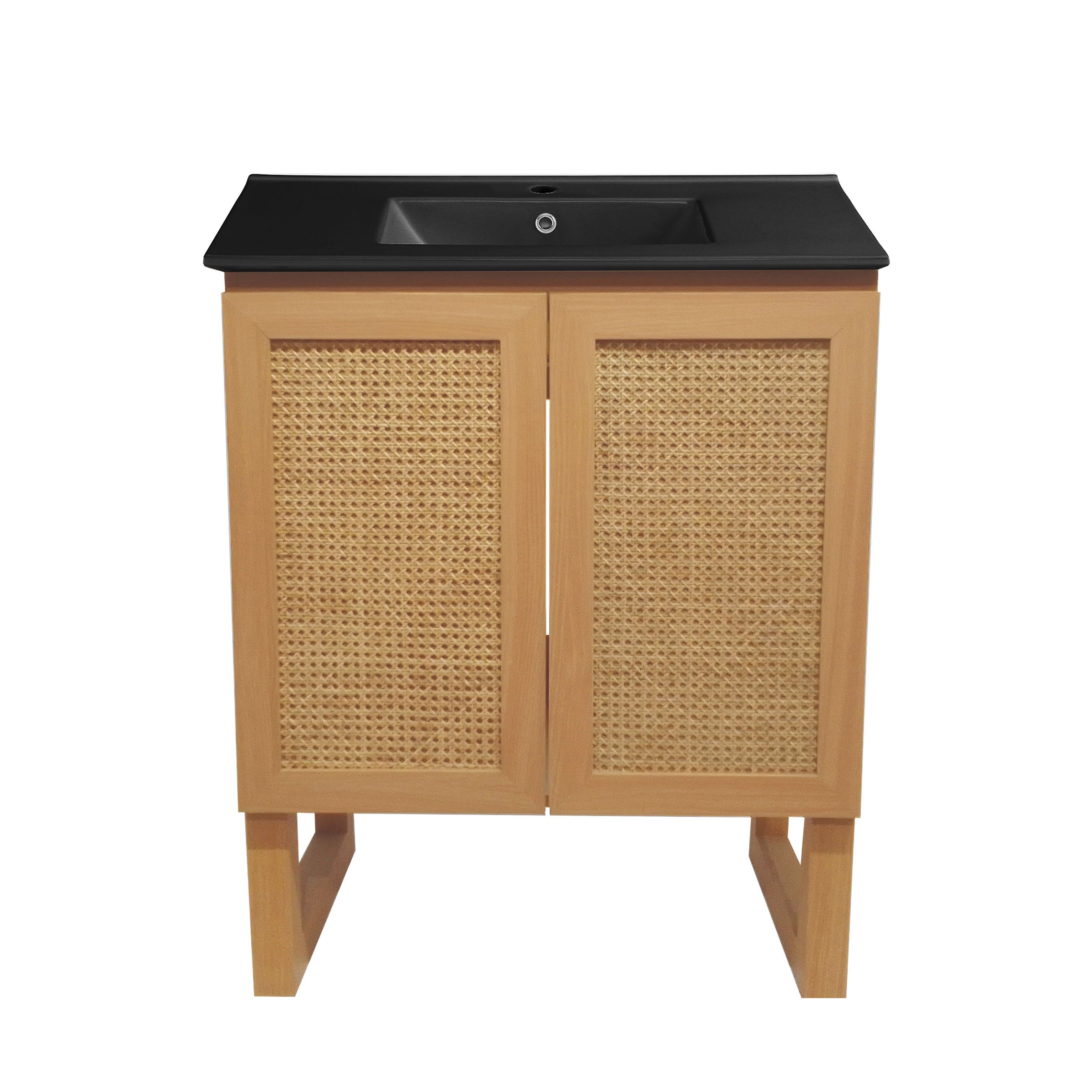 Natural Oak / Matte Black / 1-Hole