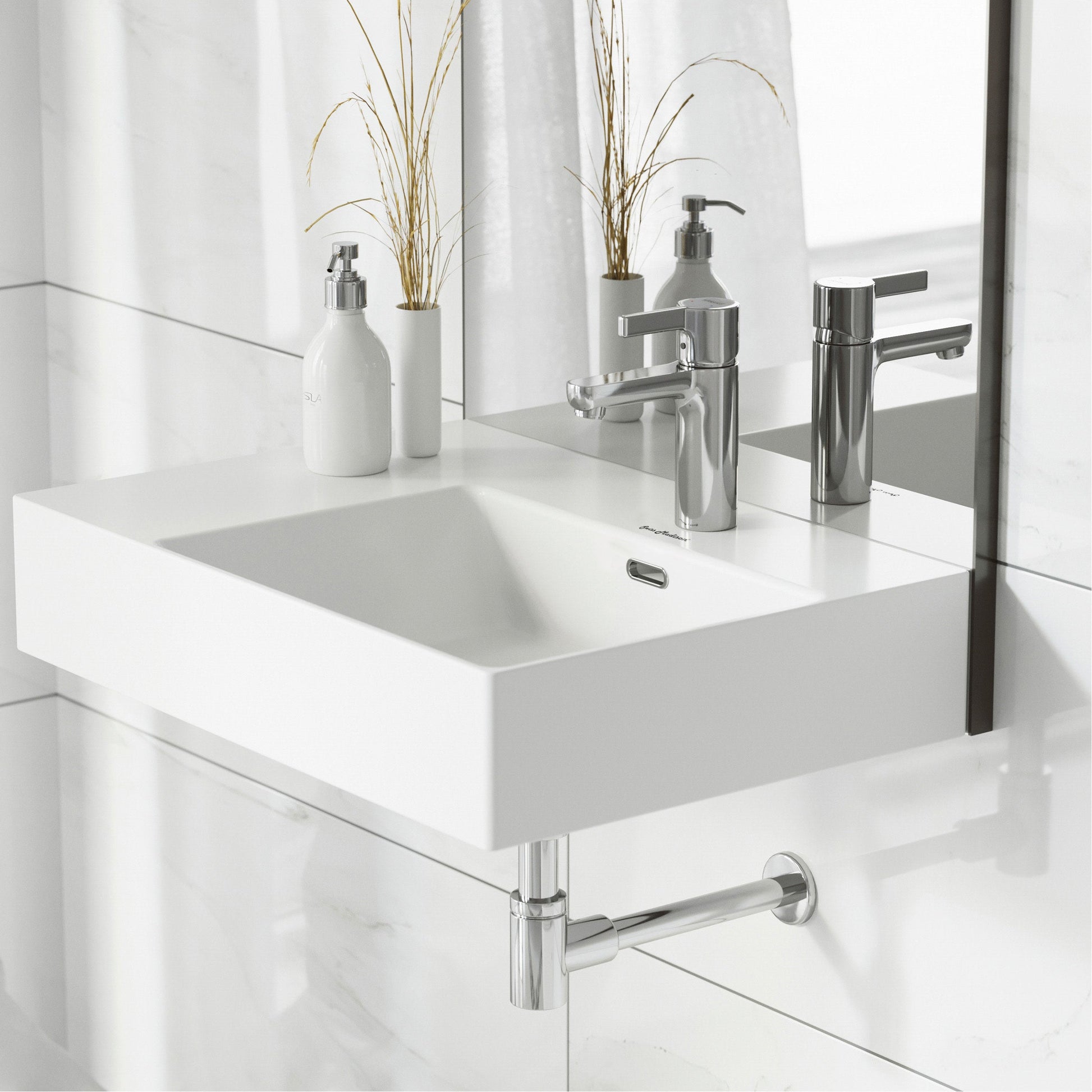 Glossy White / 1-Hole / Right