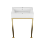 Brushed Gold / White
