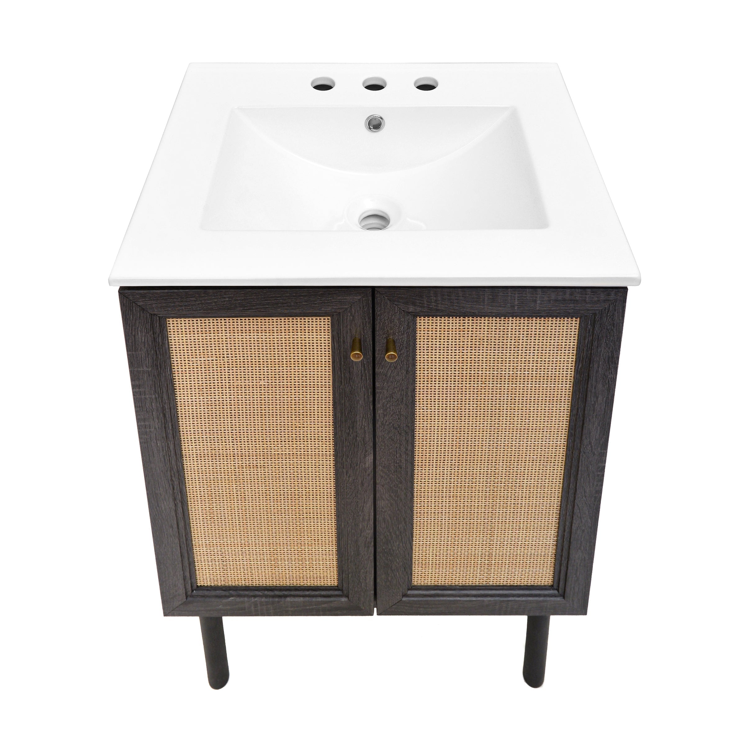 Black Oak / White / 3-Hole