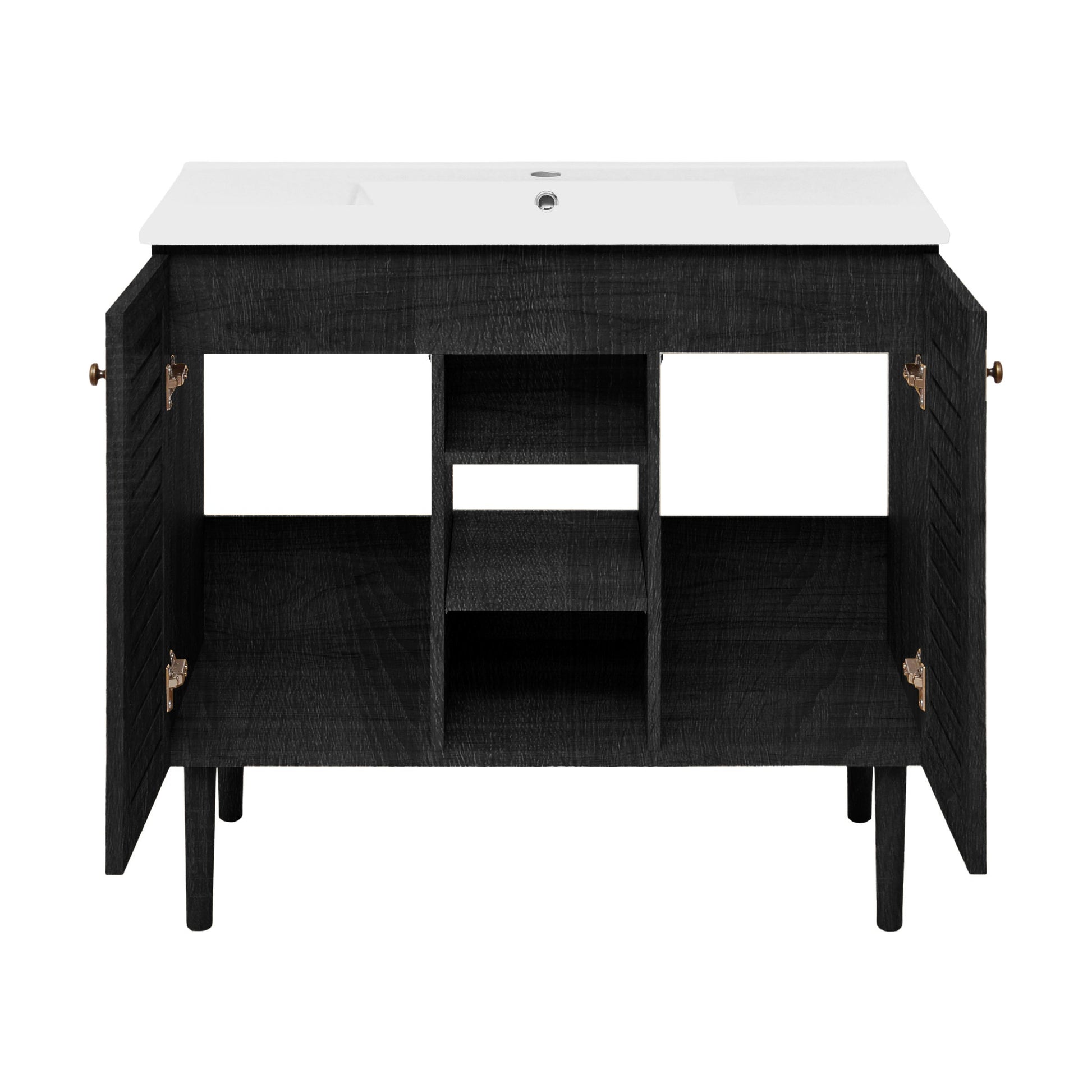 Black Oak / White / 1-Hole