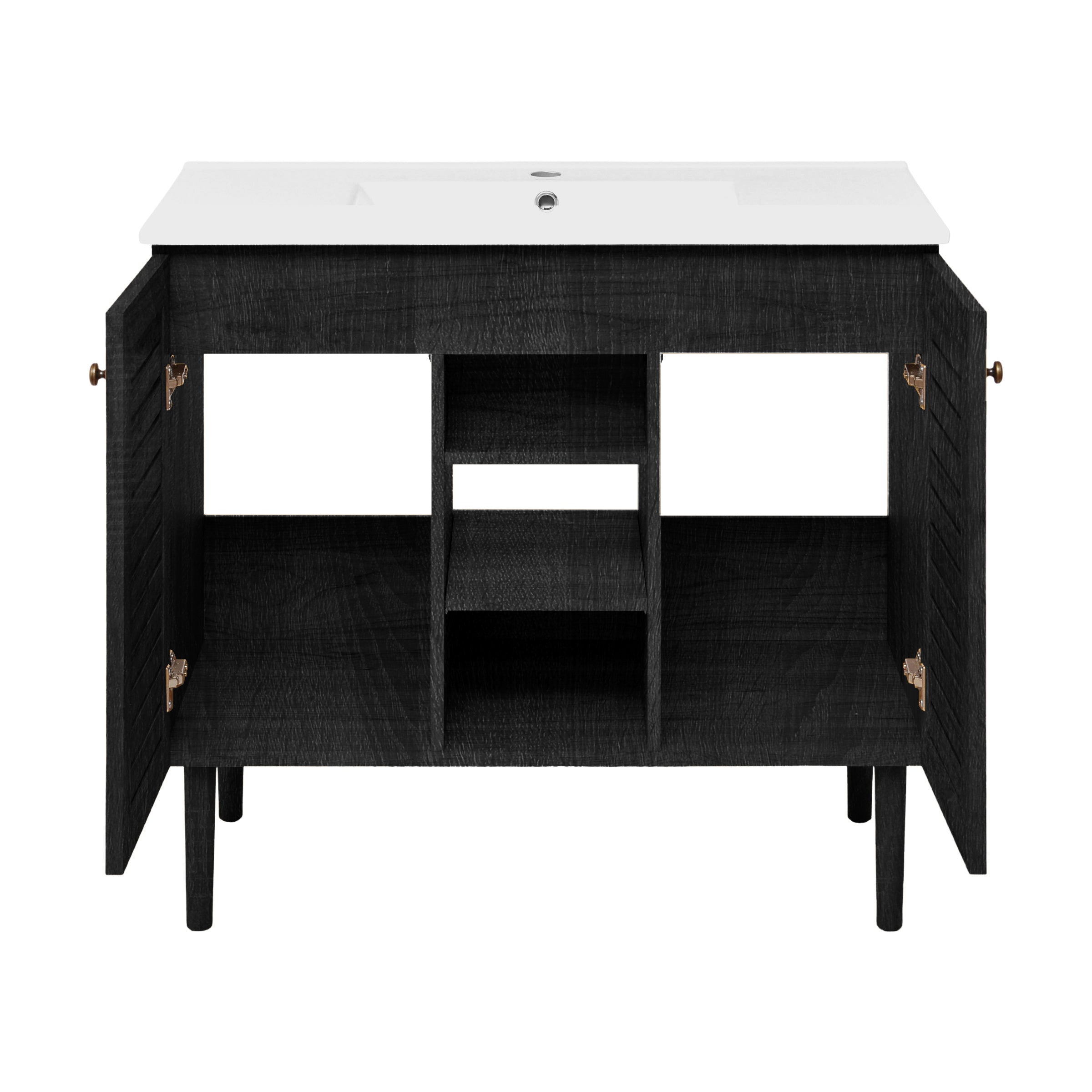 Black Oak / White / 1-Hole