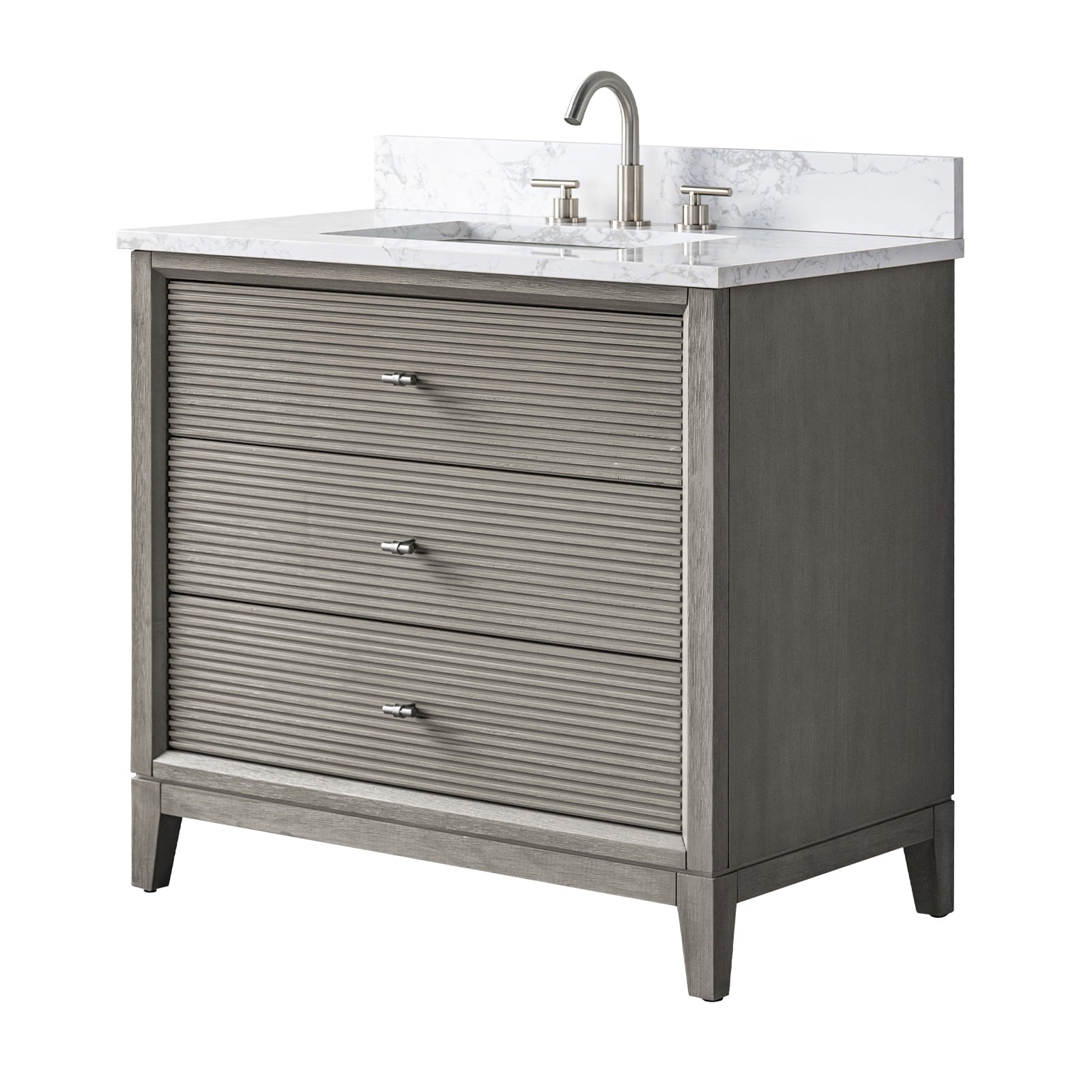 Linear Driftwood Gray / Brushed Nickel