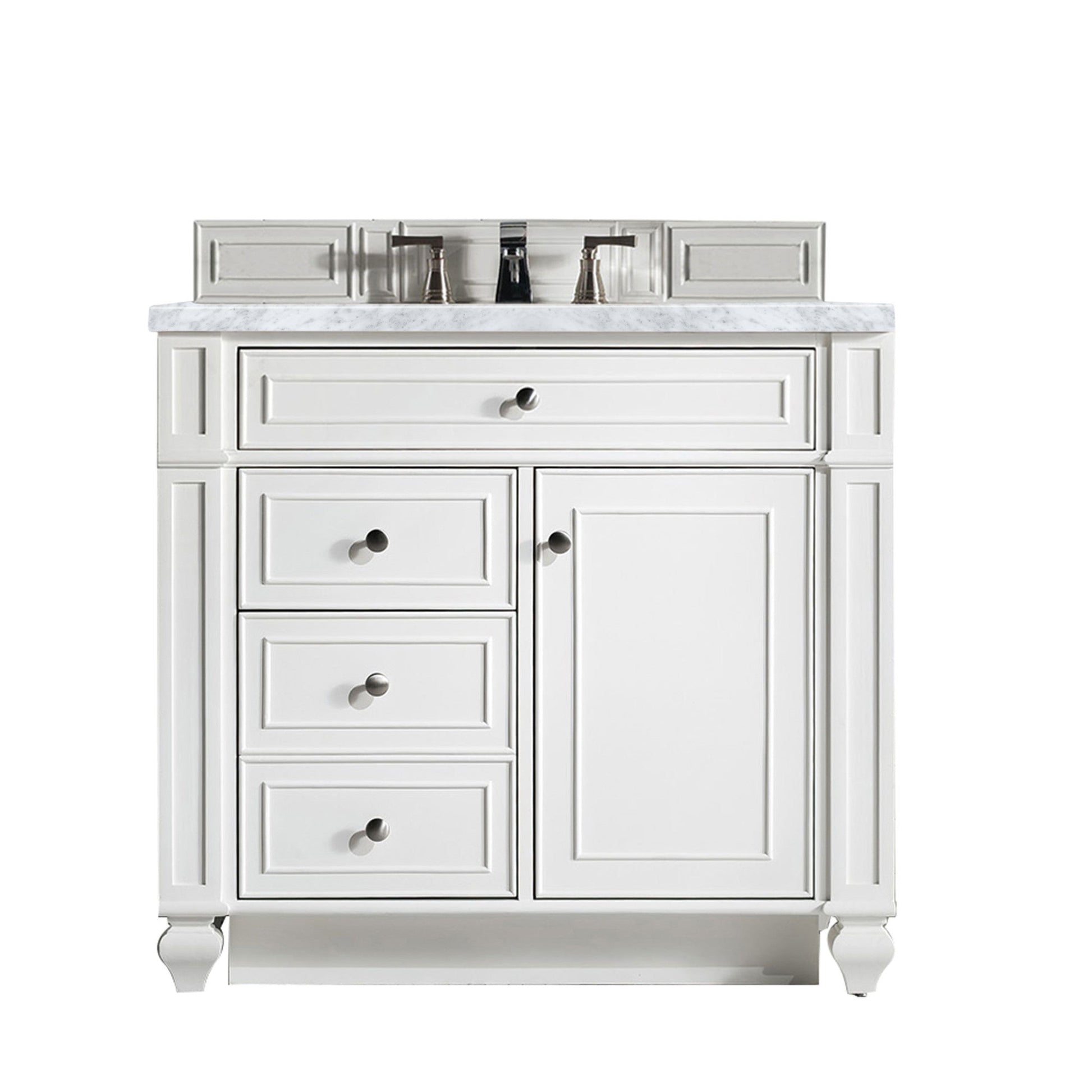 Bright White / Carrara White - 3 Faucet Holes