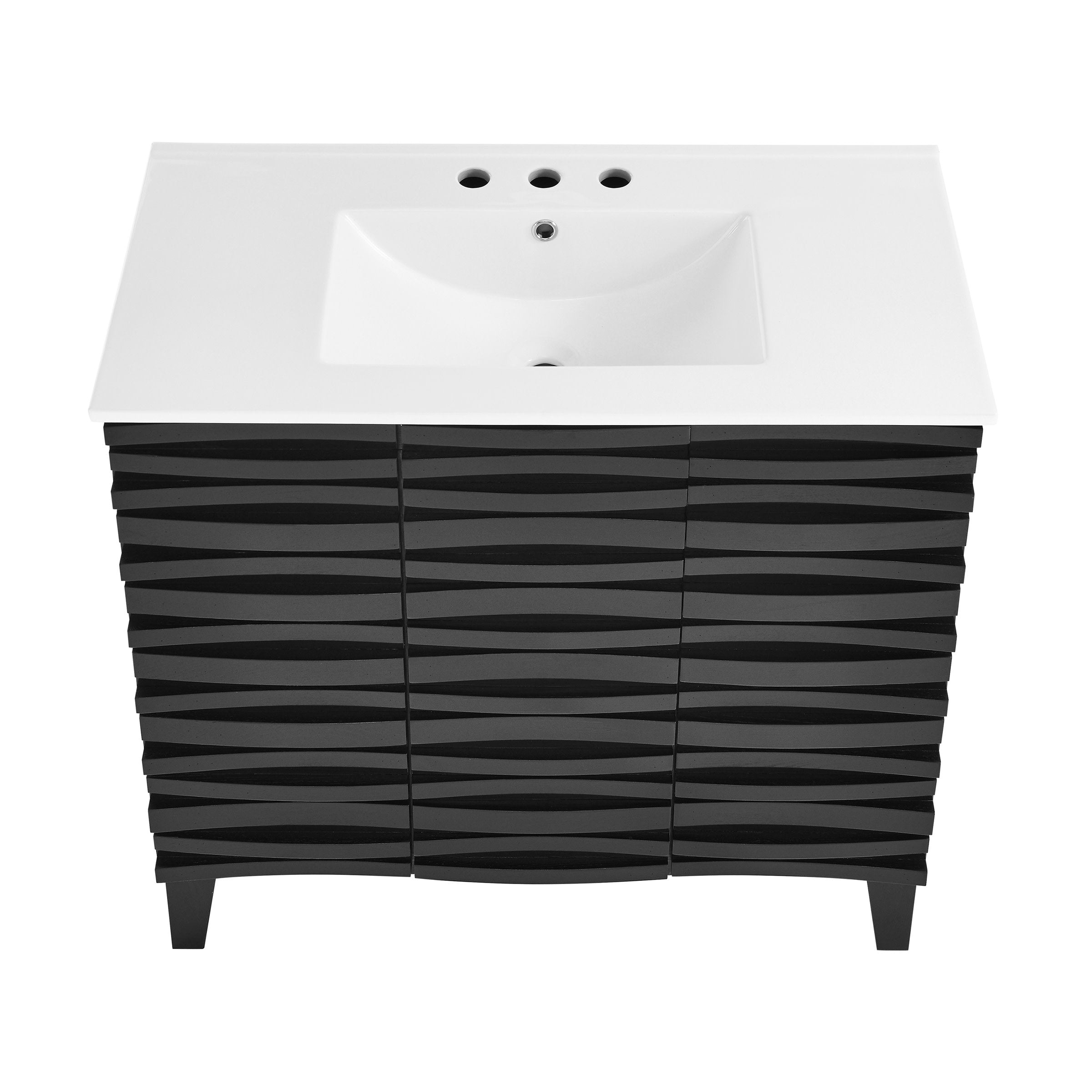 Black Oak / White / 3-Hole