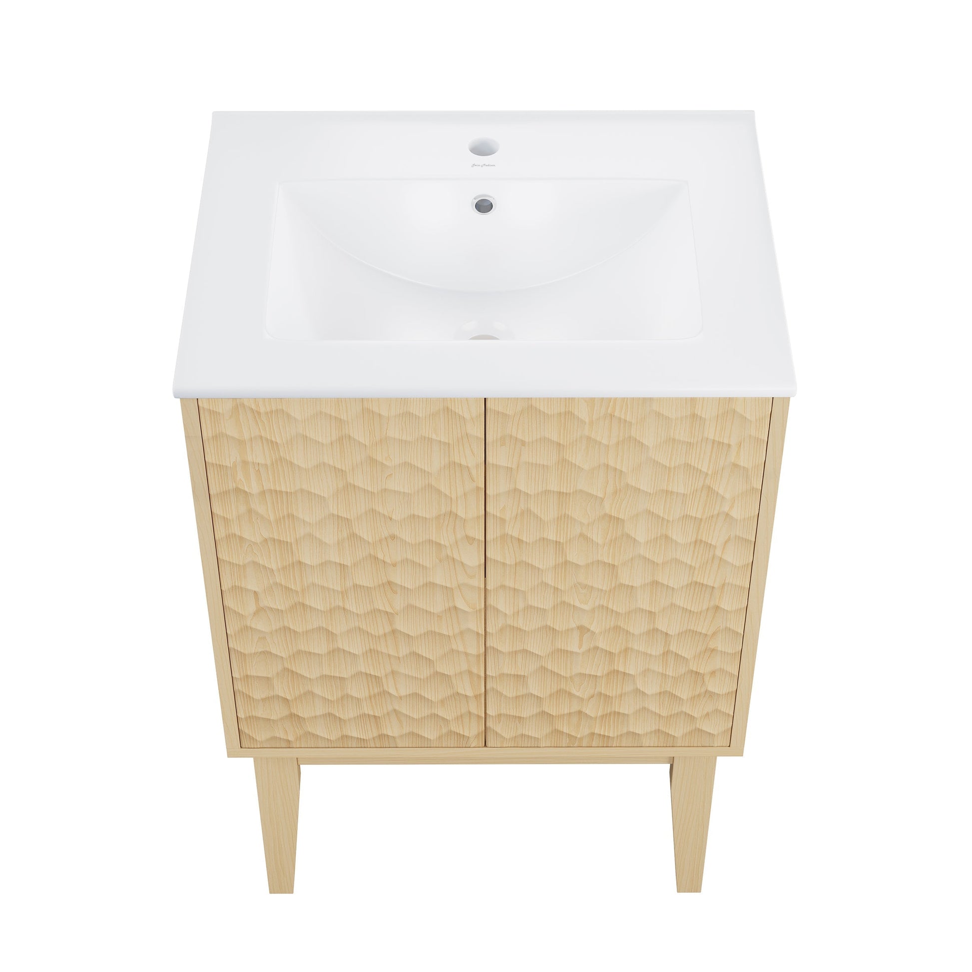 Natural Oak / White / 1-Hole