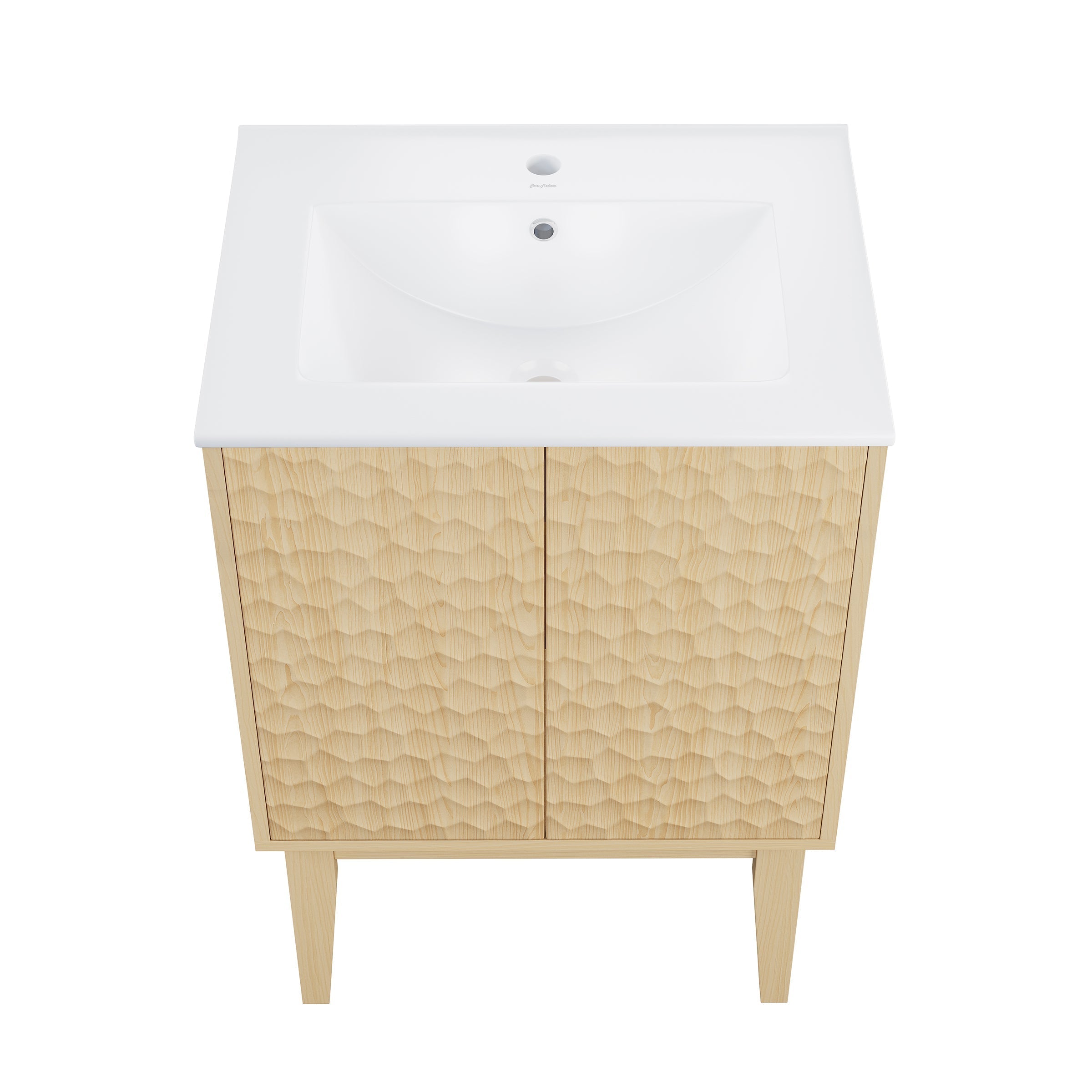 Natural Oak / White / 1-Hole