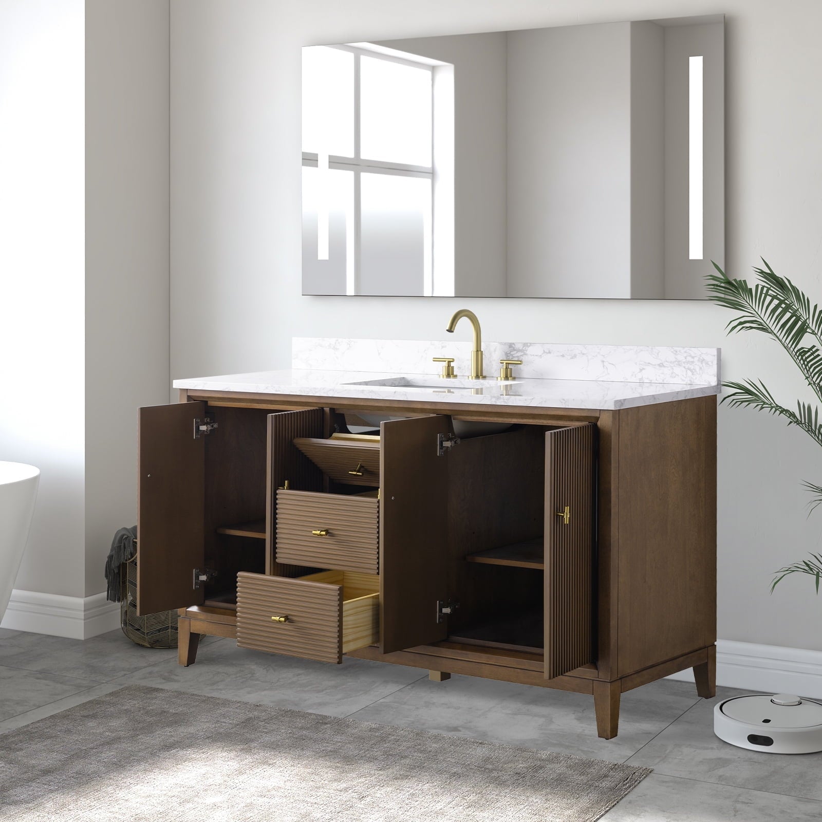 Linear Walnut / Golden Brushed
