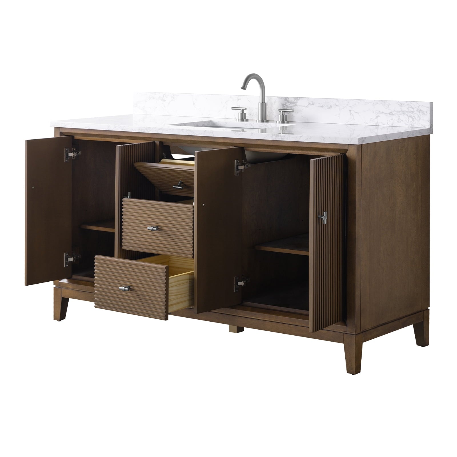Linear Walnut / Brushed Nickel