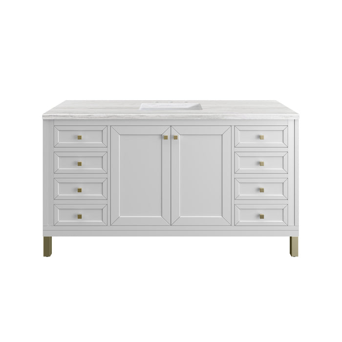 Glossy White / Arctic Fall - 3 Faucet Holes
