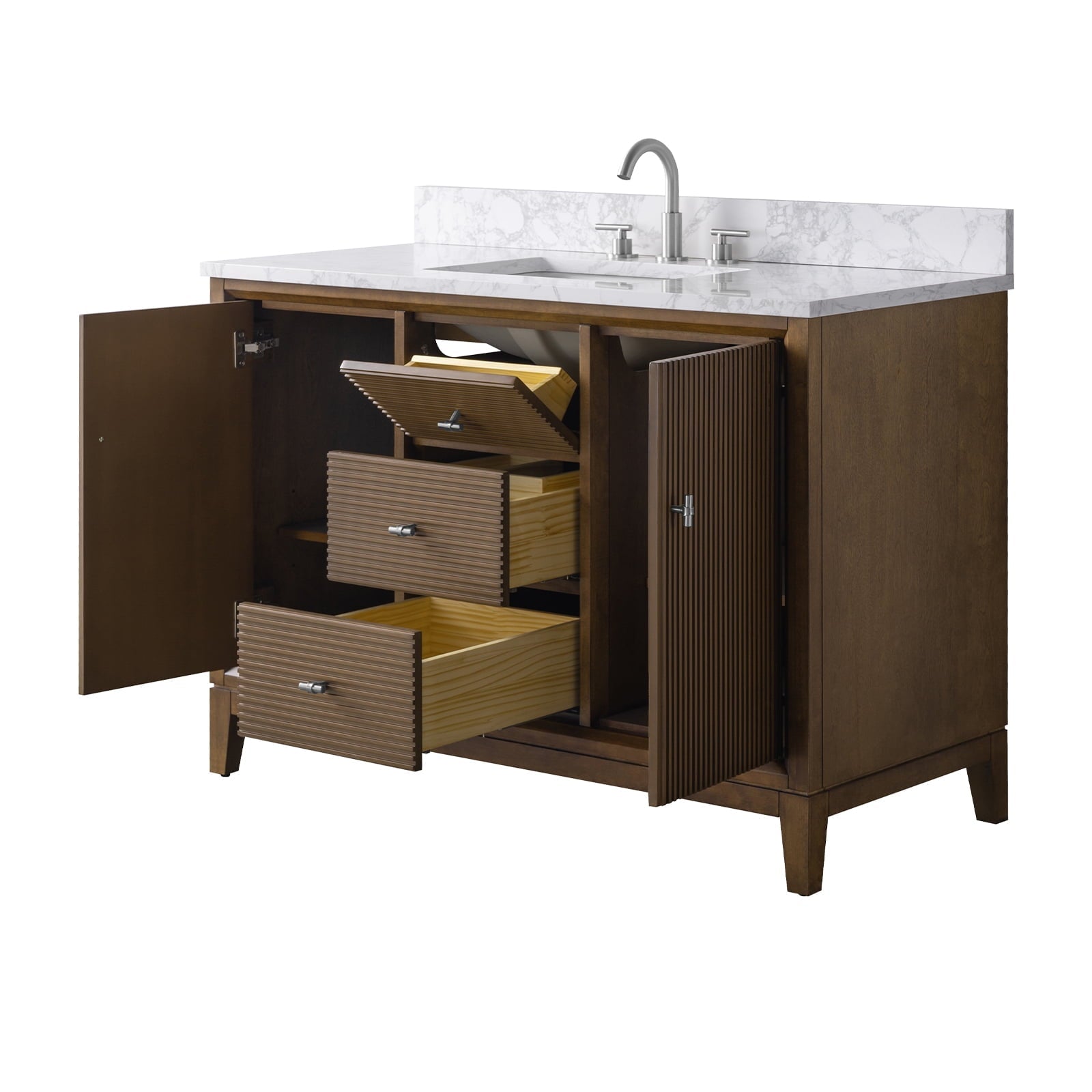 Linear Walnut / Brushed Nickel