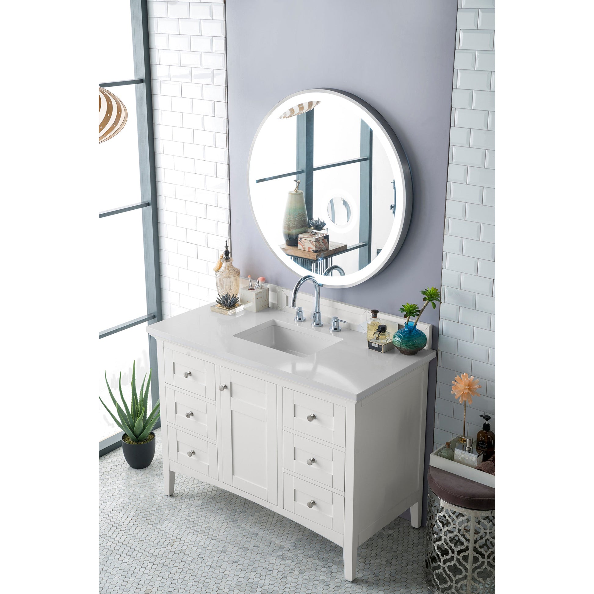 Bright White / White Zeus - 3 Faucet Holes