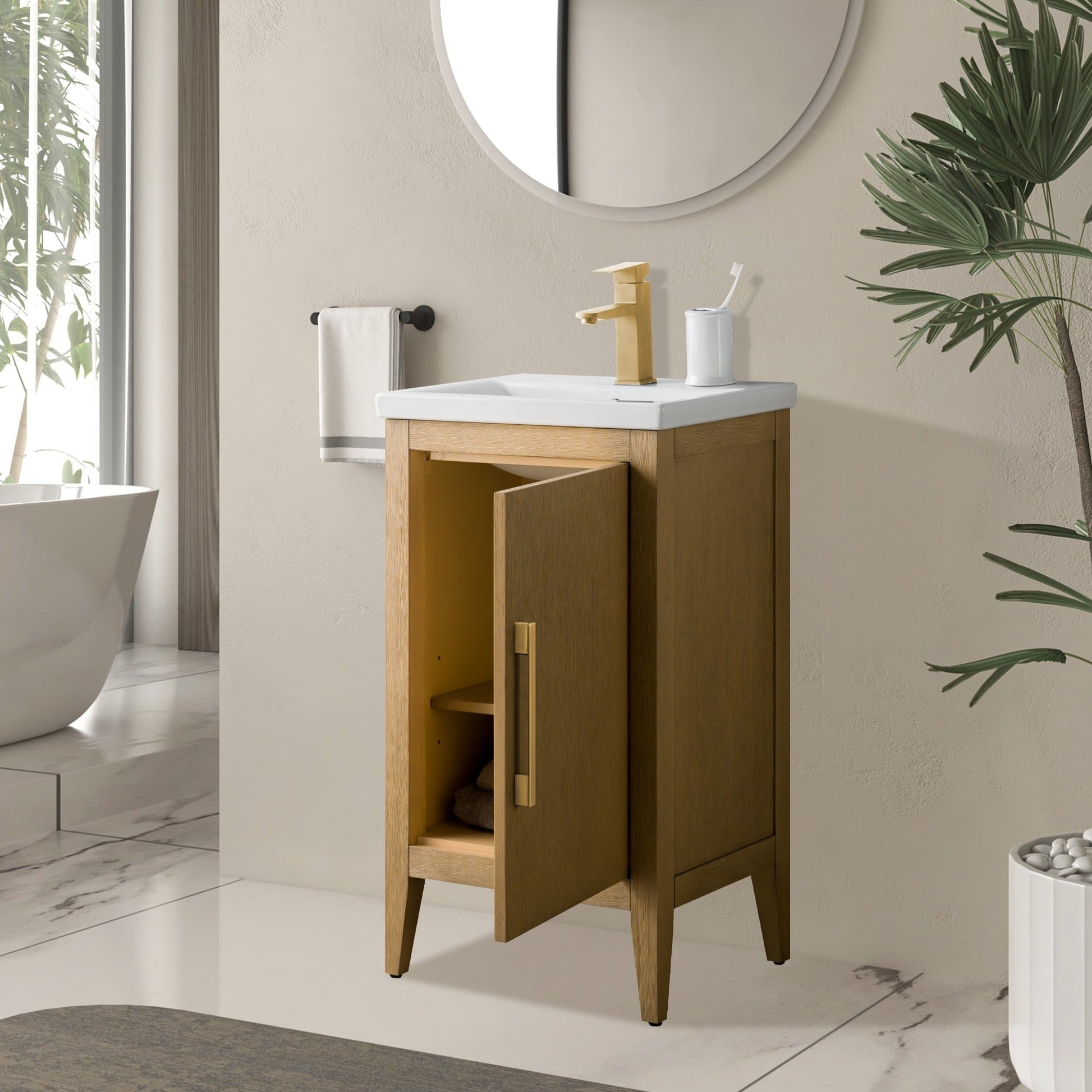 Natural Oak / Golden Brushed
