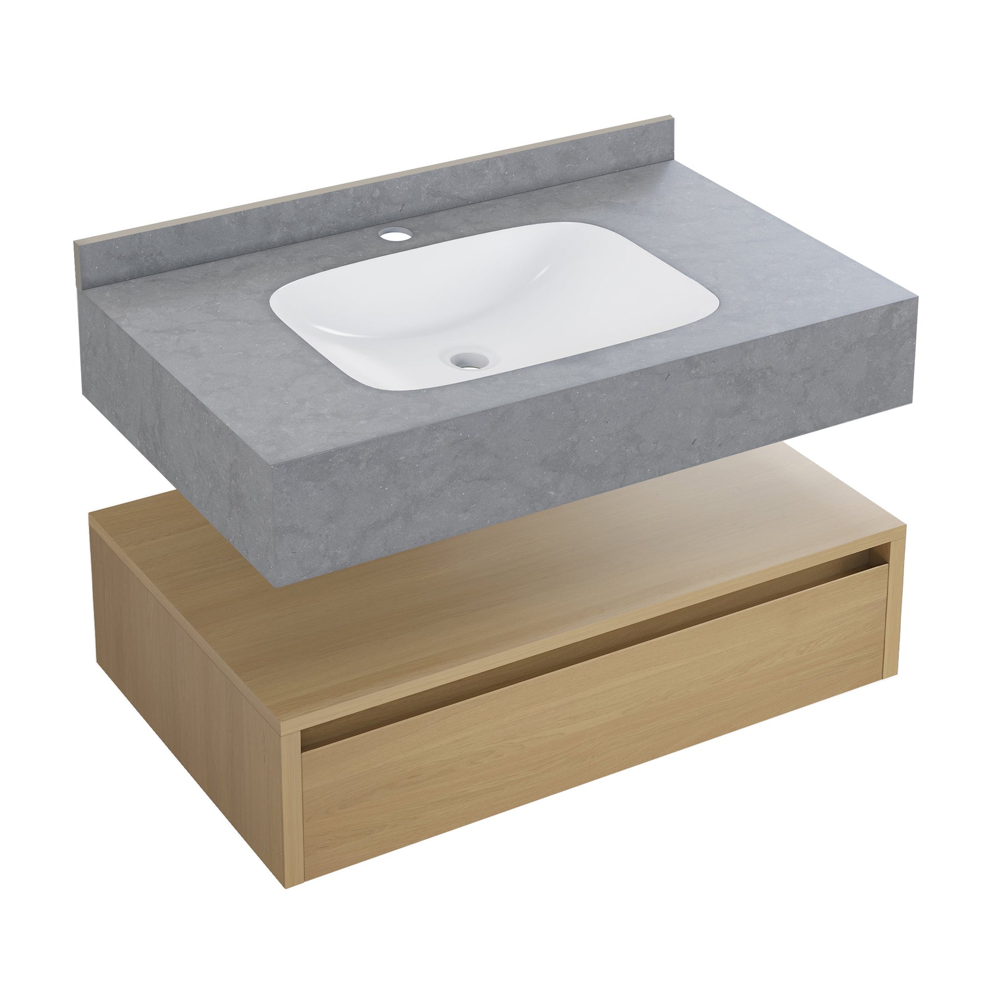 Natural Oak / Charcoal Gray