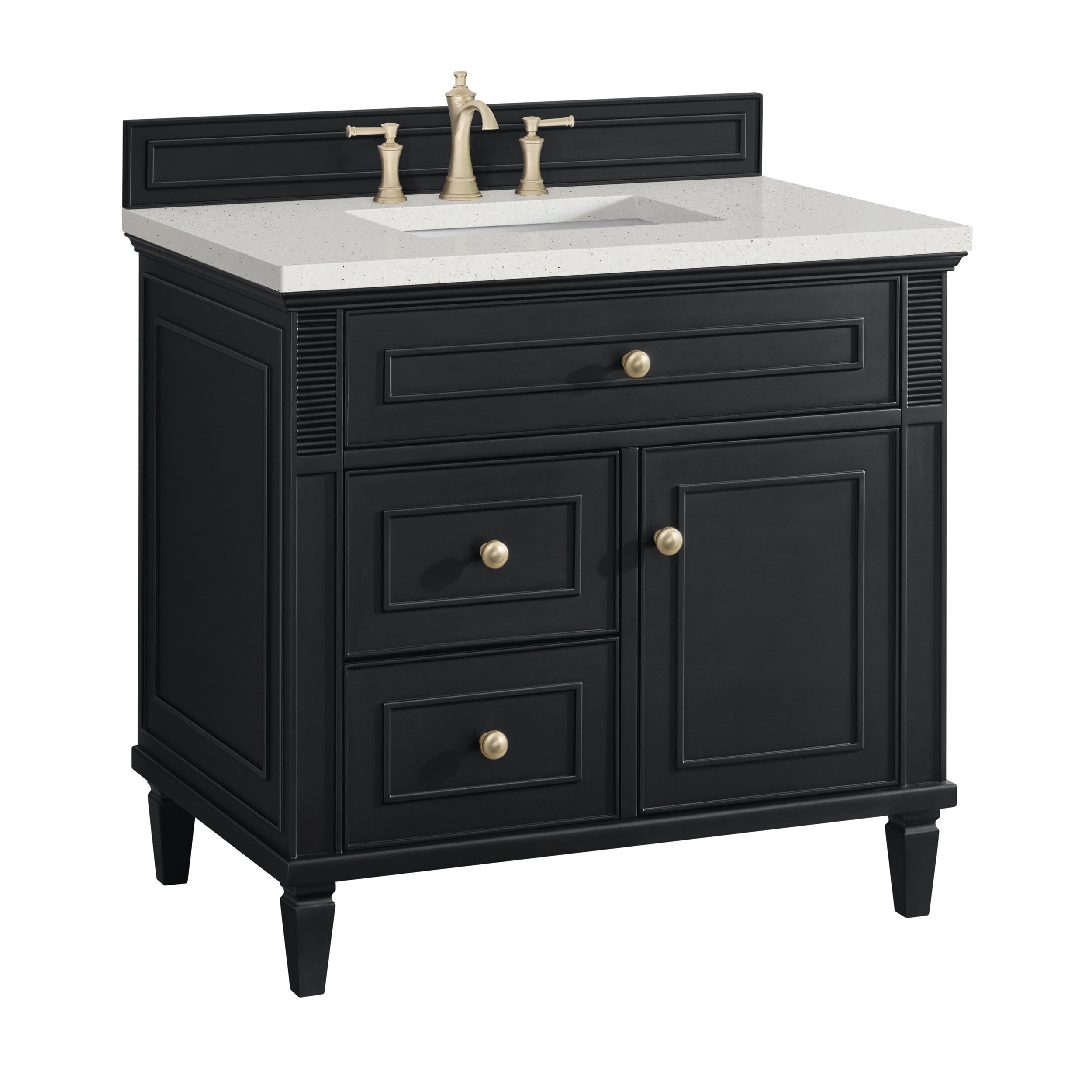 Black Onyx / Lime Delight - 3 Faucet Holes