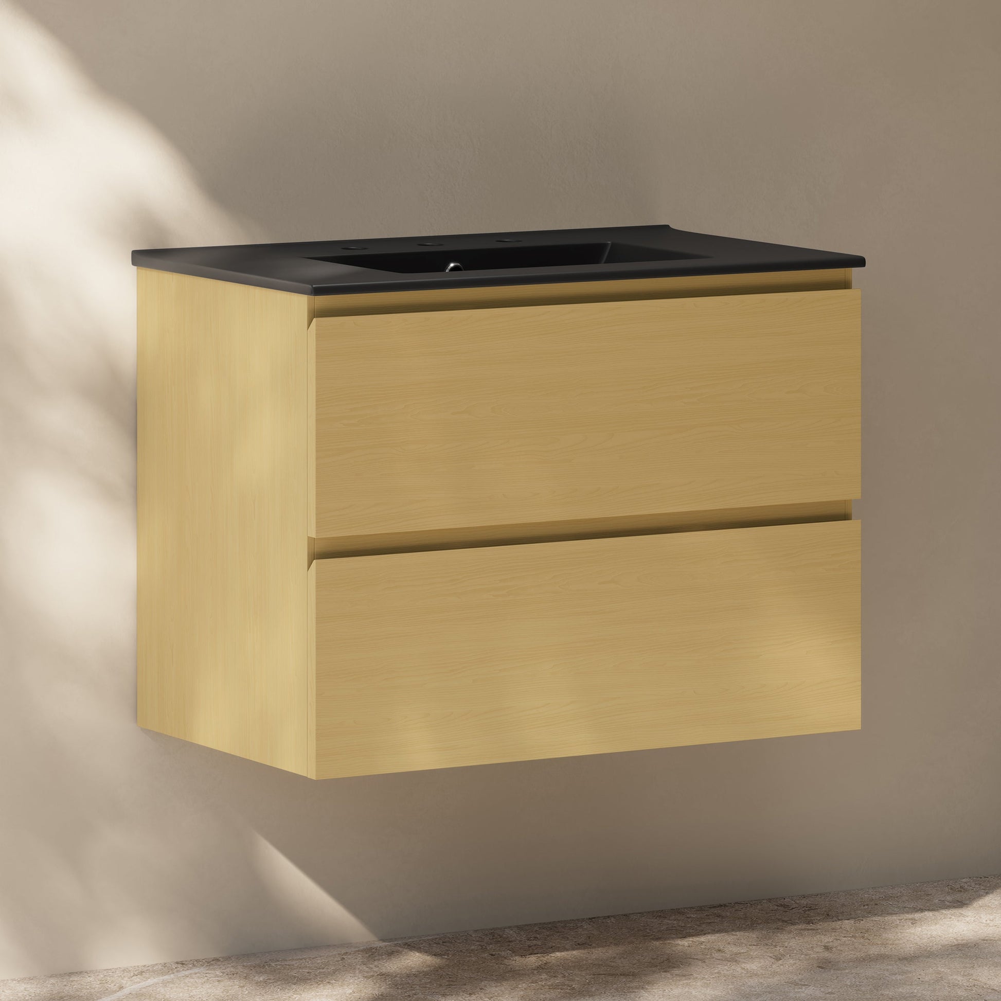 Natural Oak / Matte Black / 3-Hole
