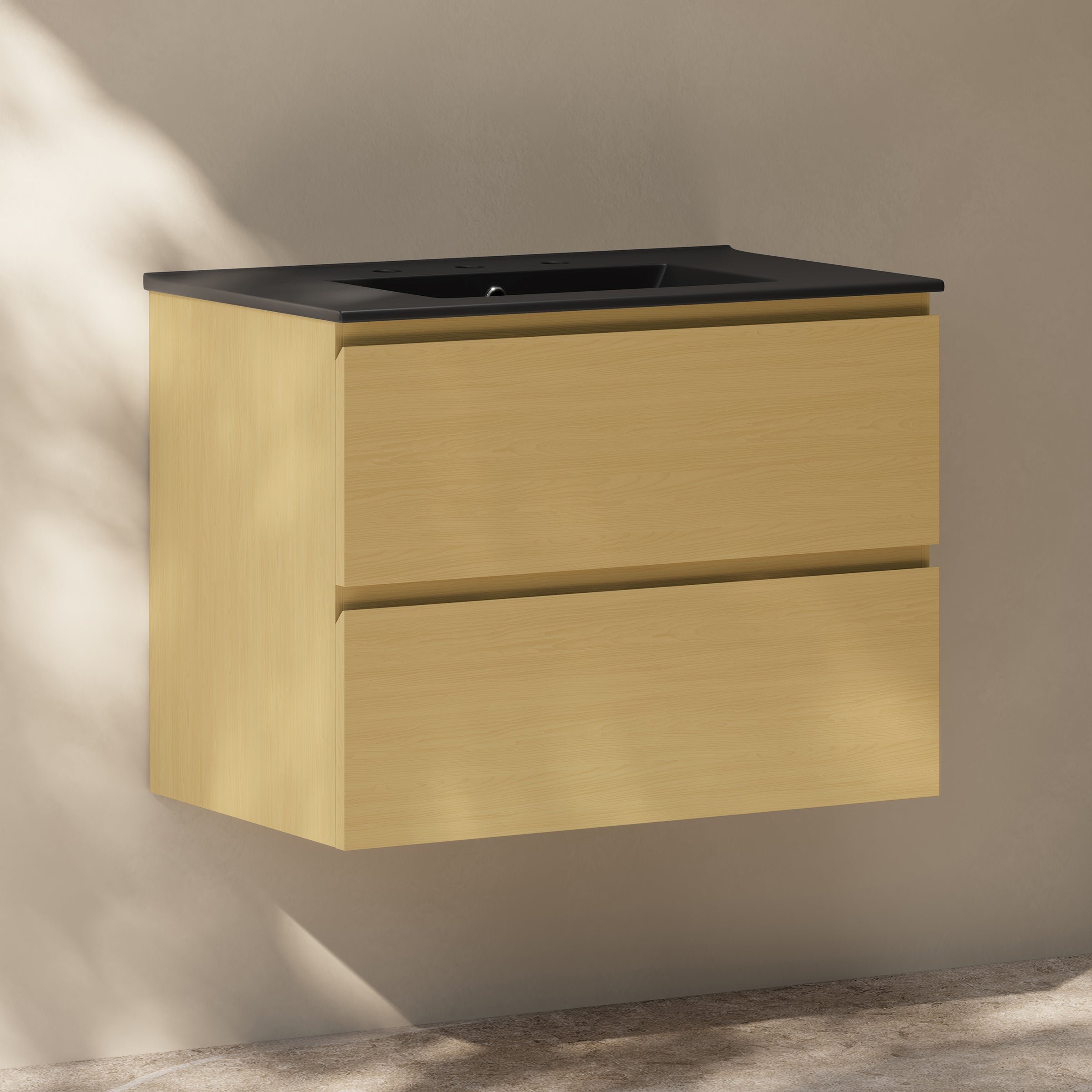 Natural Oak / Matte Black / 3-Hole