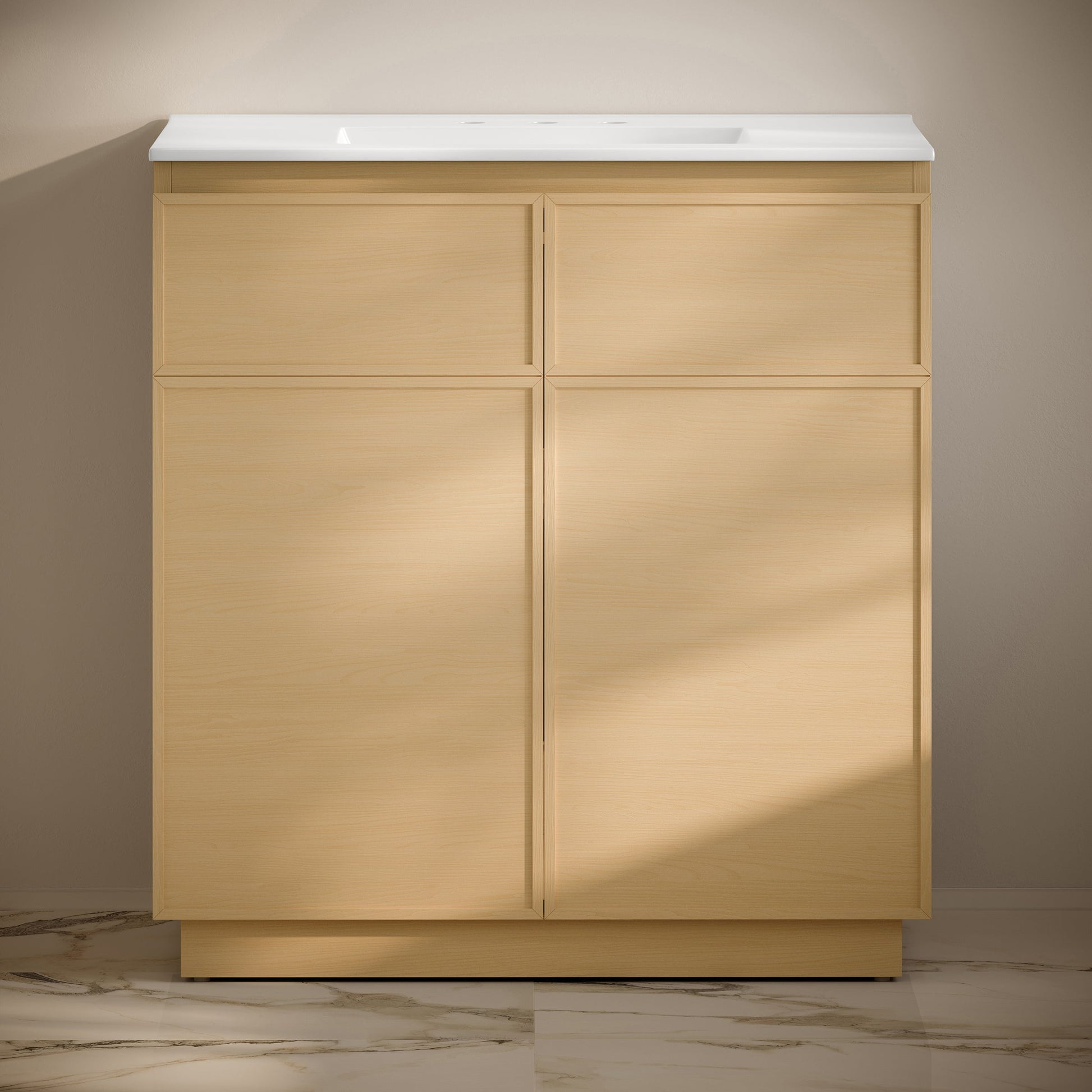 Natural Oak / White / 3-Hole