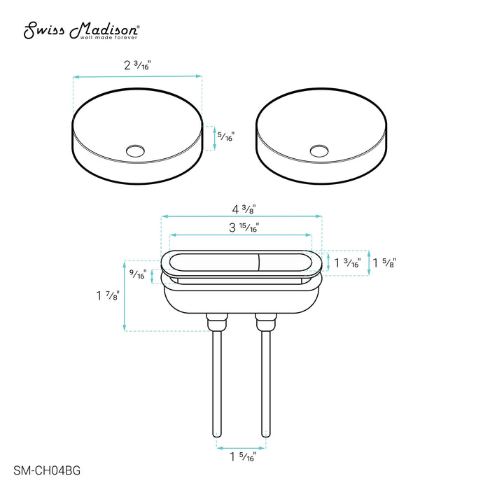 Brushed Rose Gold / Elongated Oval / SM-1T254