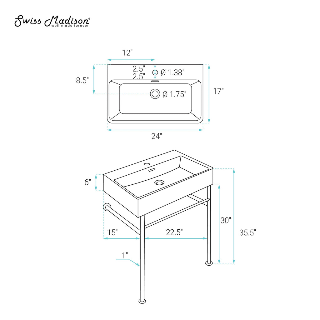 Matte White / White / 1-Hole