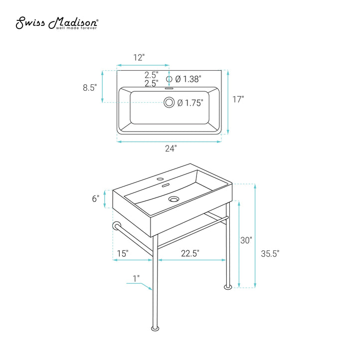 Matte White / White / 1-Hole
