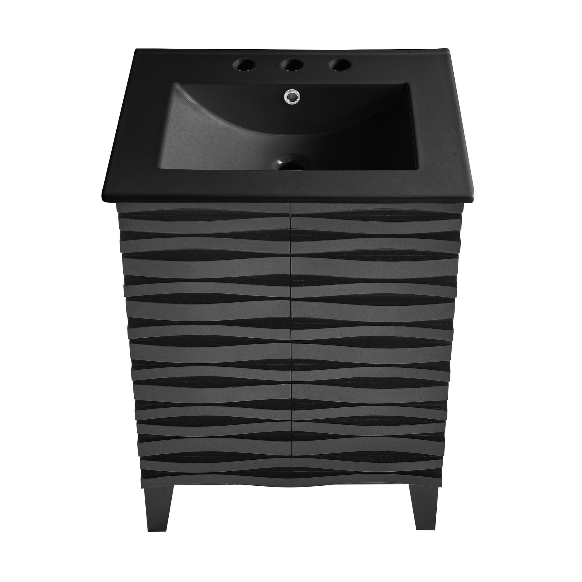 Black Oak / Matte Black / 3-Hole