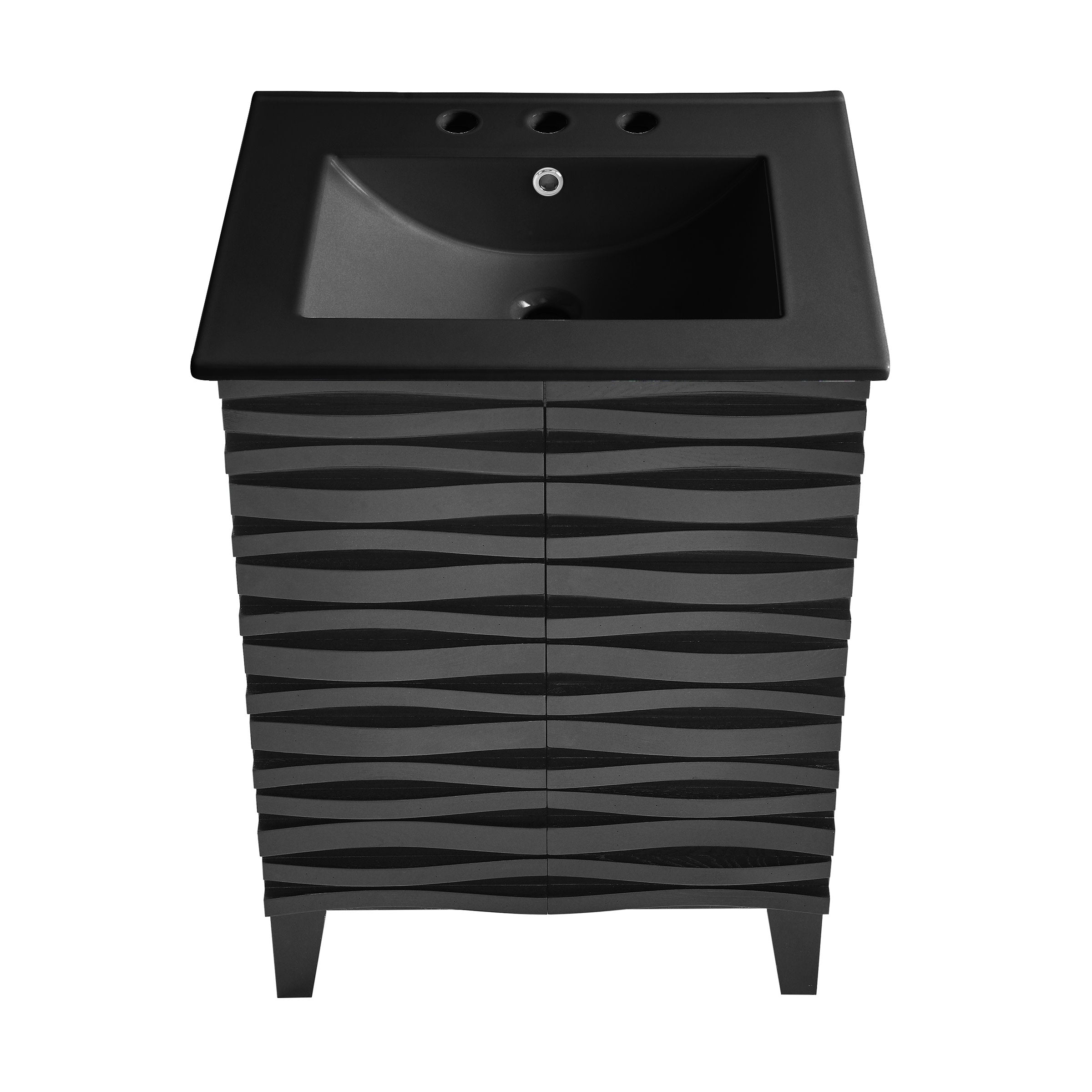 Black Oak / Matte Black / 3-Hole