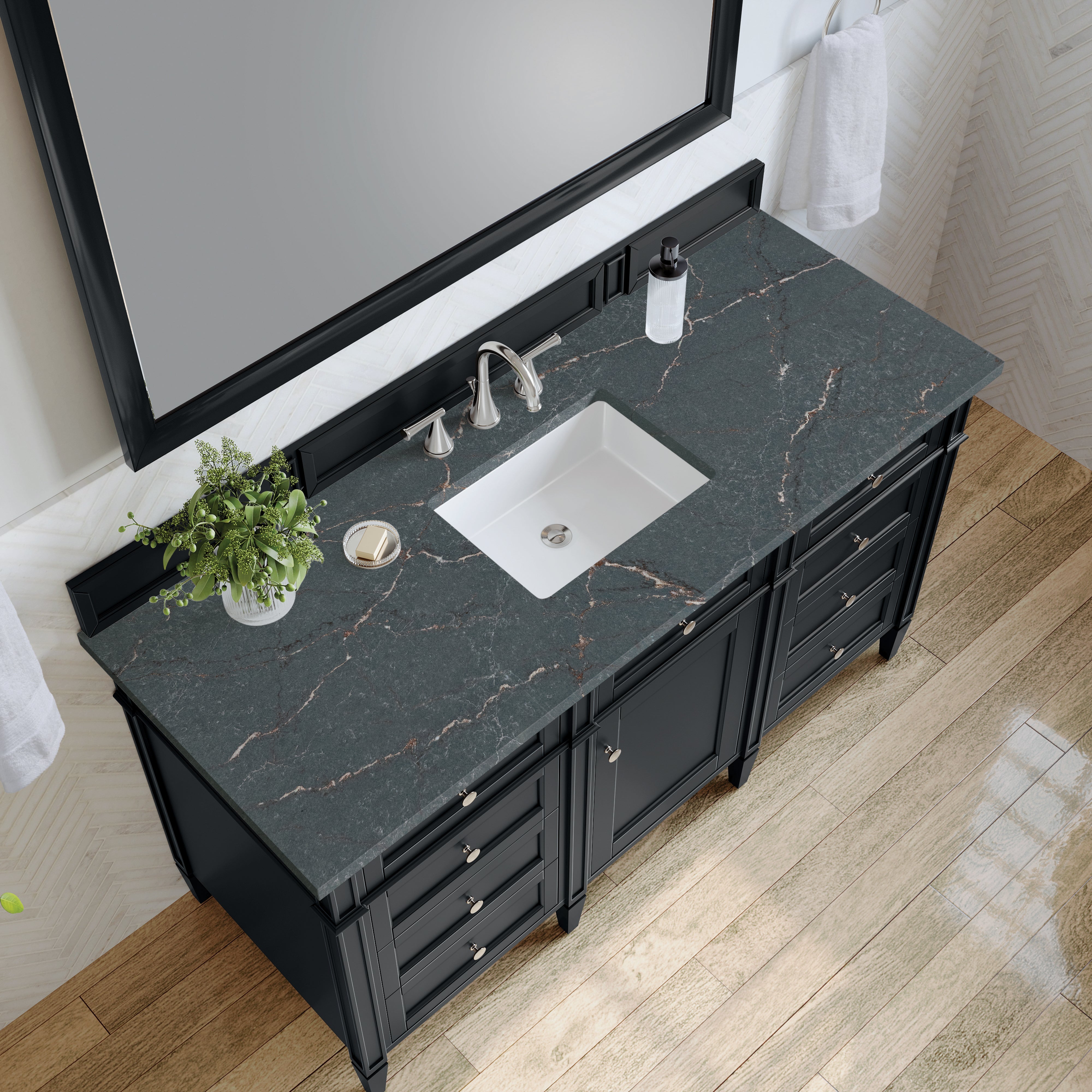 Black Onyx / Parisien Bleu - 3 Faucet Holes