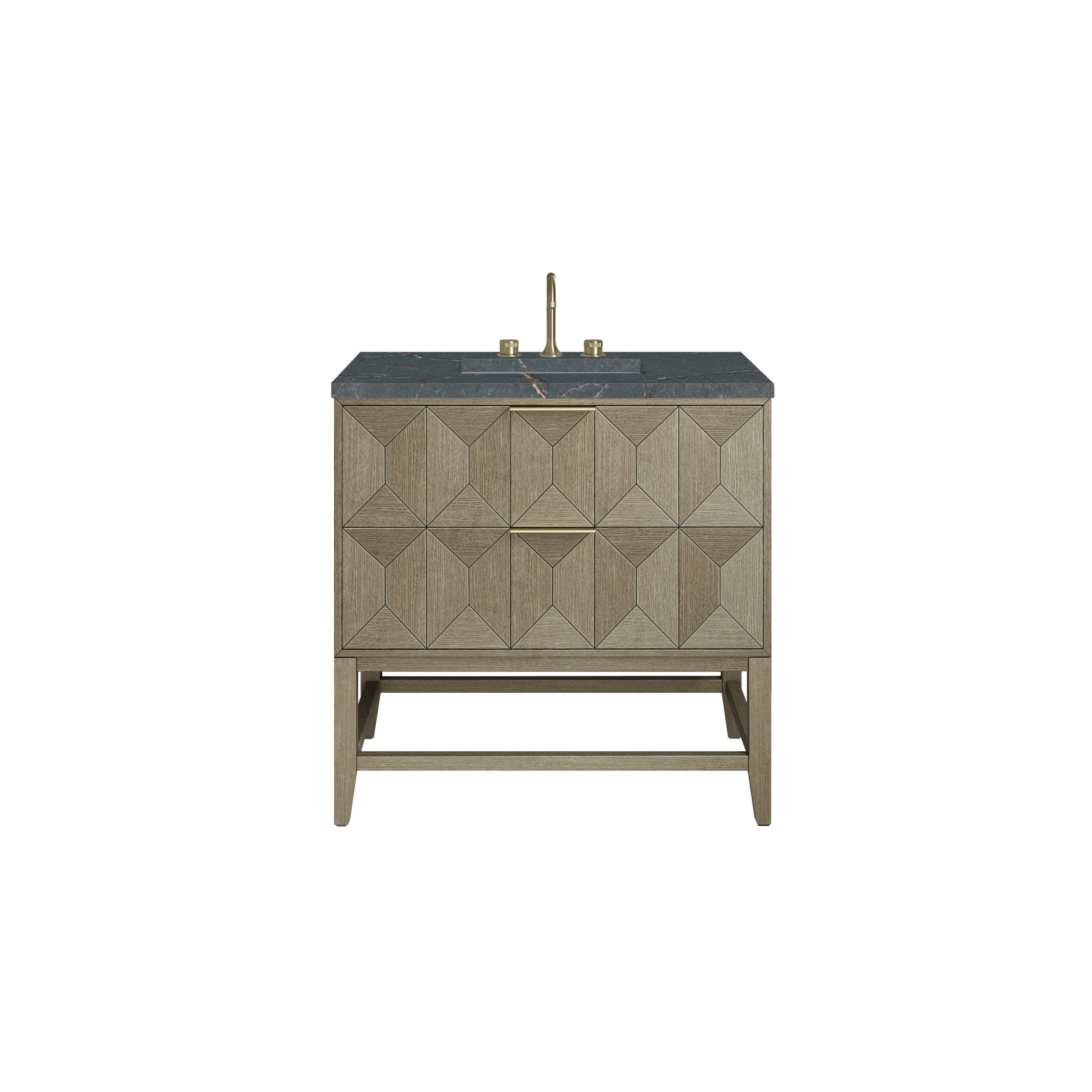 Pebble Oak / Parisien Bleu - 3 Faucet Holes