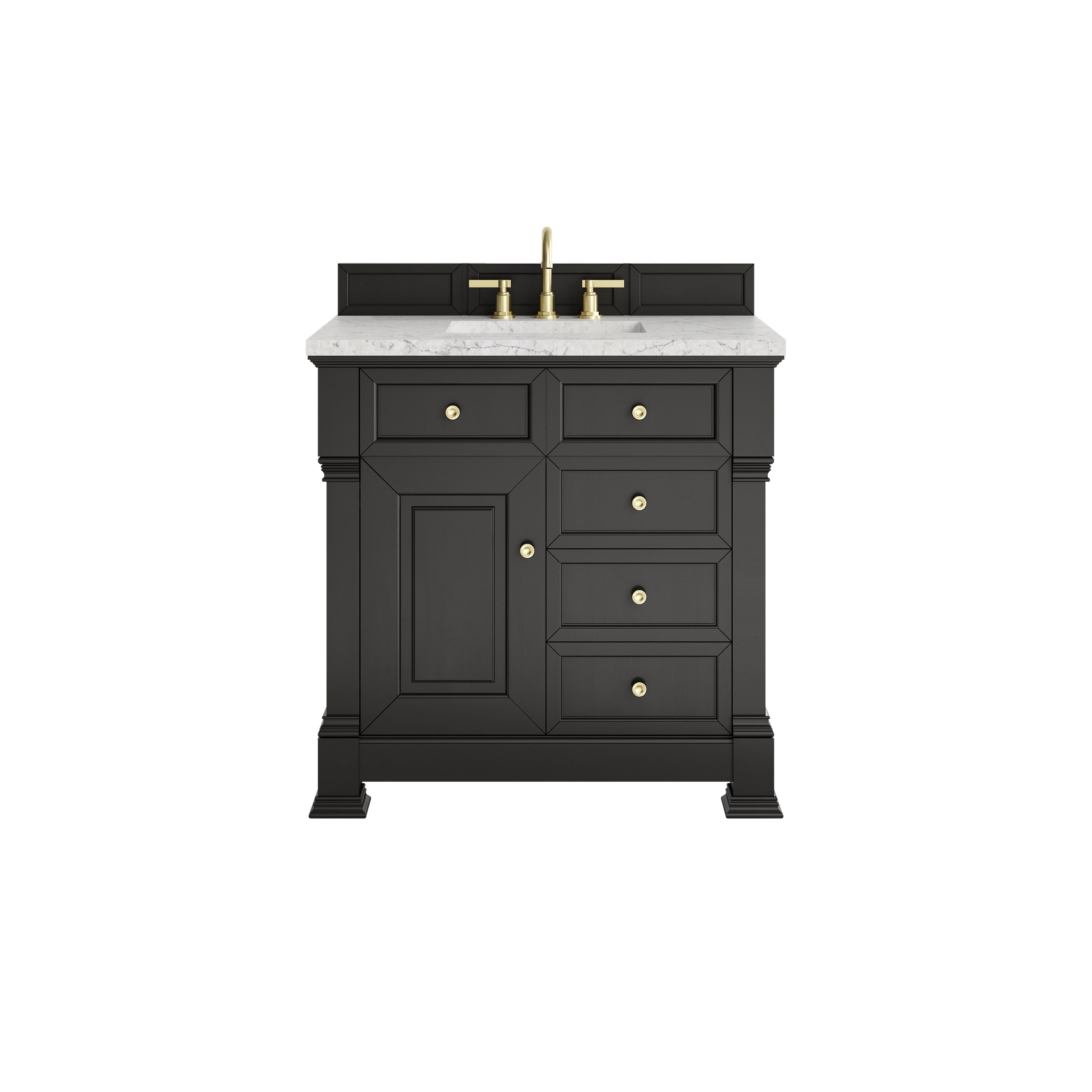 Black Onyx / Eternal Jasmine Pearl - 3 Faucet Holes