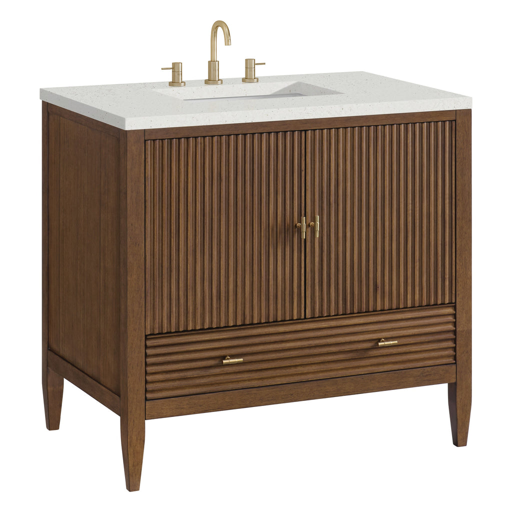 Mid-Century Walnut / Lime Delight - 3 Faucet Holes