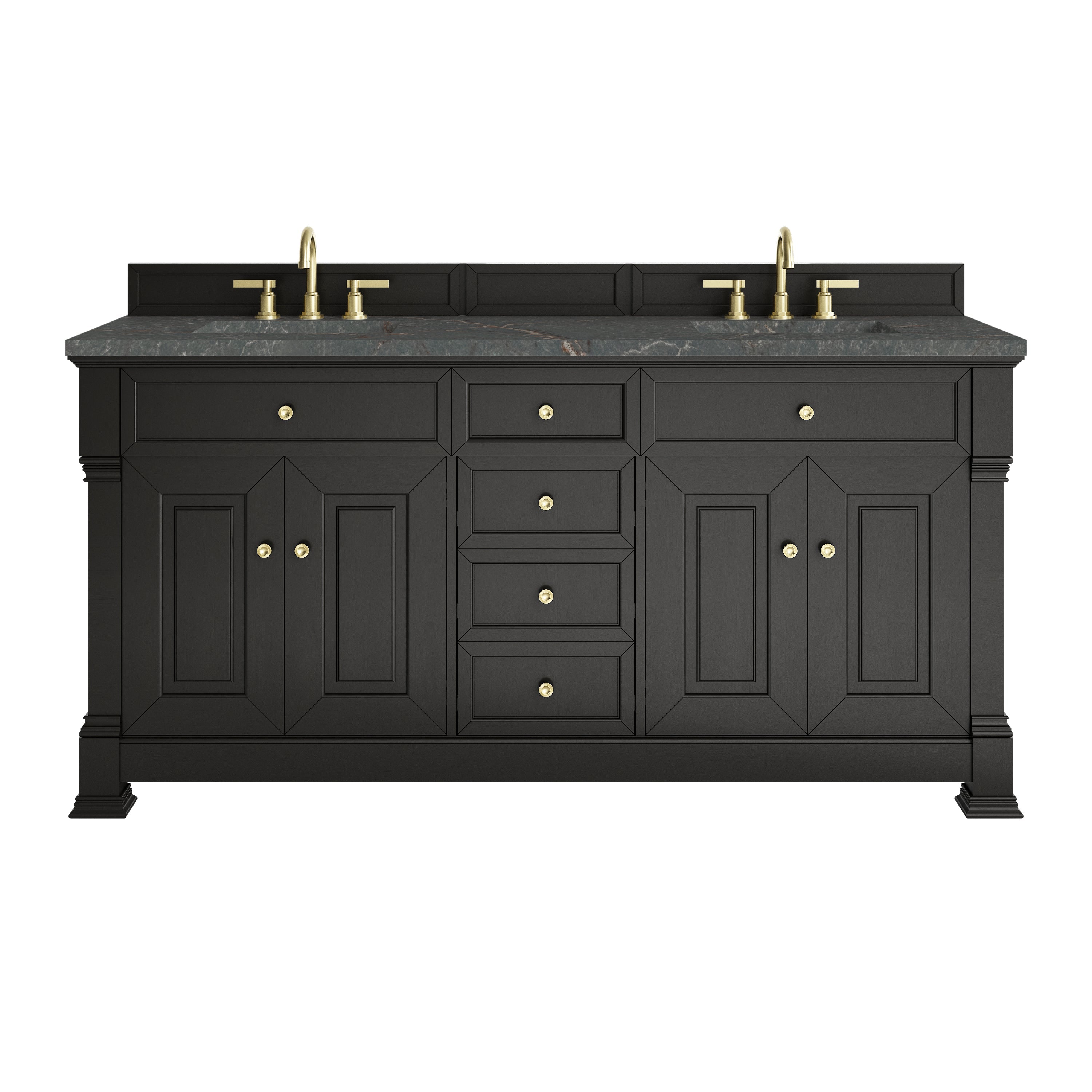 Black Onyx / Parisien Bleu - 3 Faucet Holes