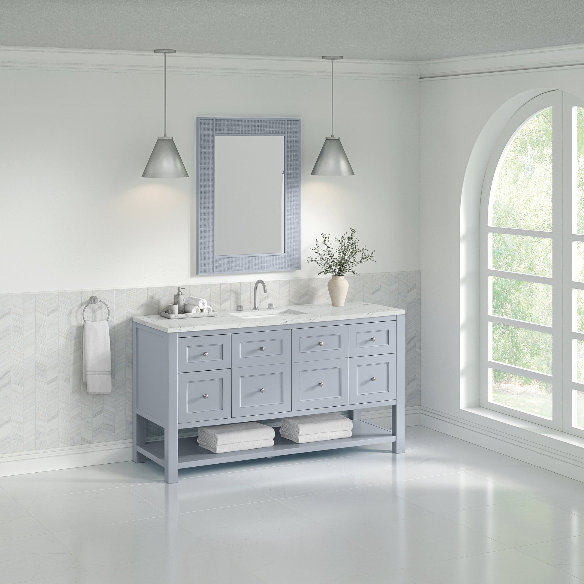 Serenity Blue / Ethereal Noctis - 3 Faucet Holes