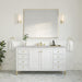 Glossy White / Victorian Silver - 3 Faucet Holes