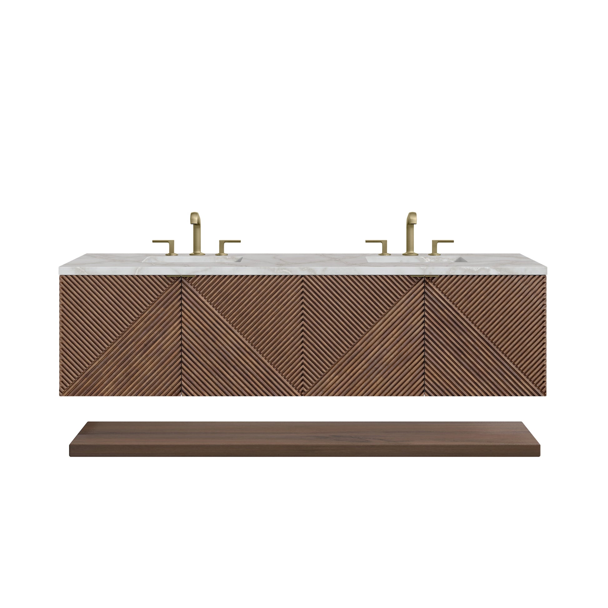 Chestnut / Victorian Silver - 3 Faucet Holes