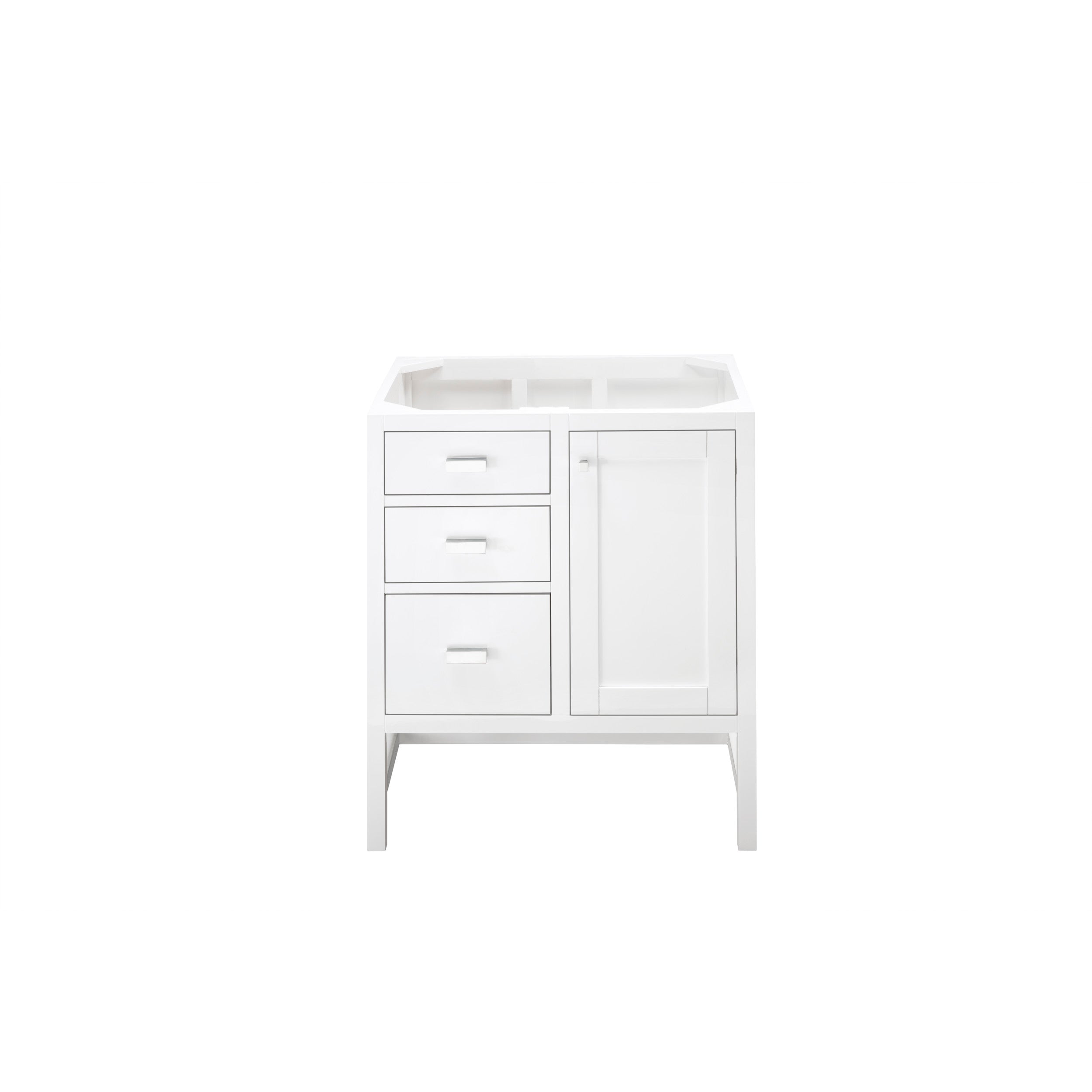 Glossy White / No Countertop