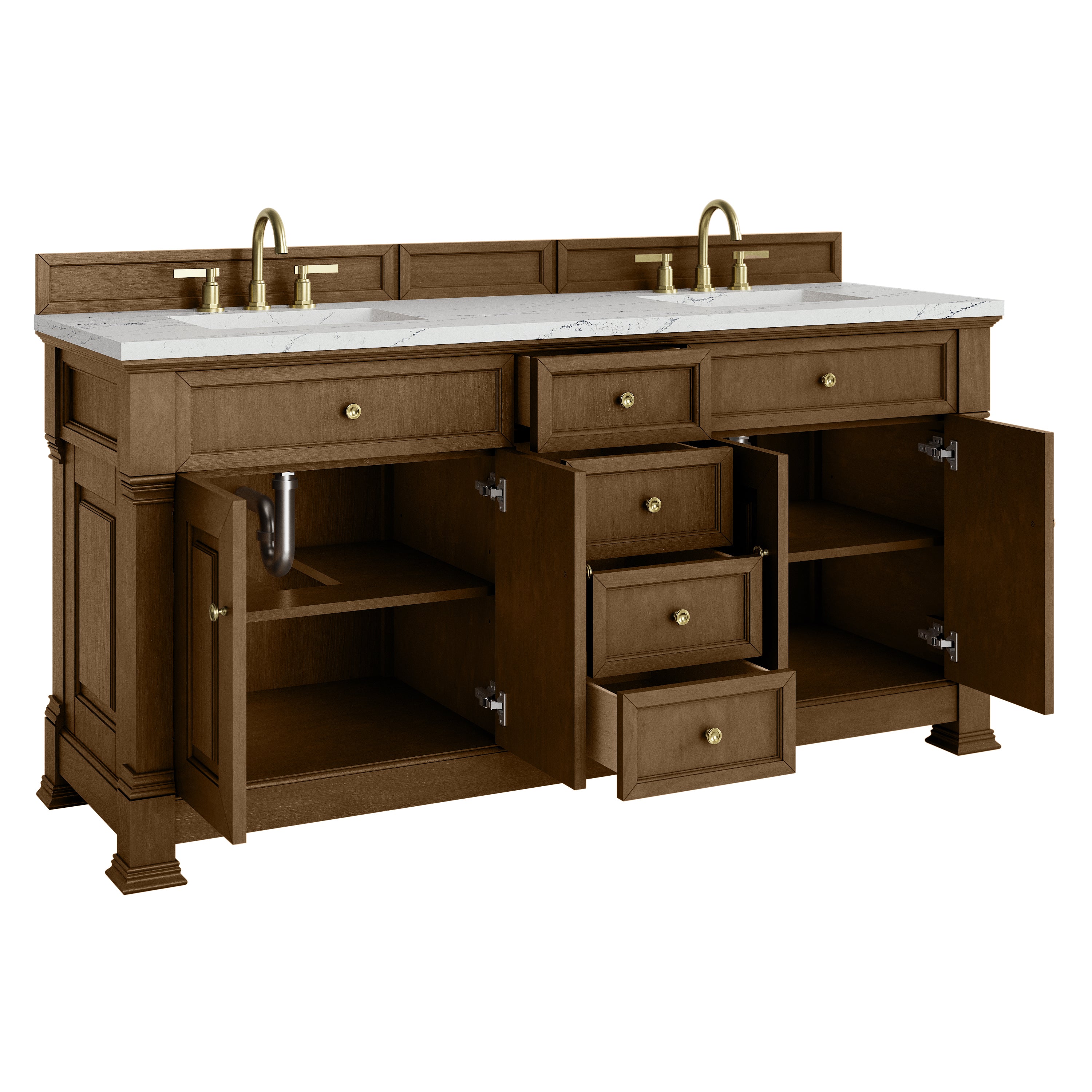 Honey Oak / Ethereal Noctis - 3 Faucet Holes