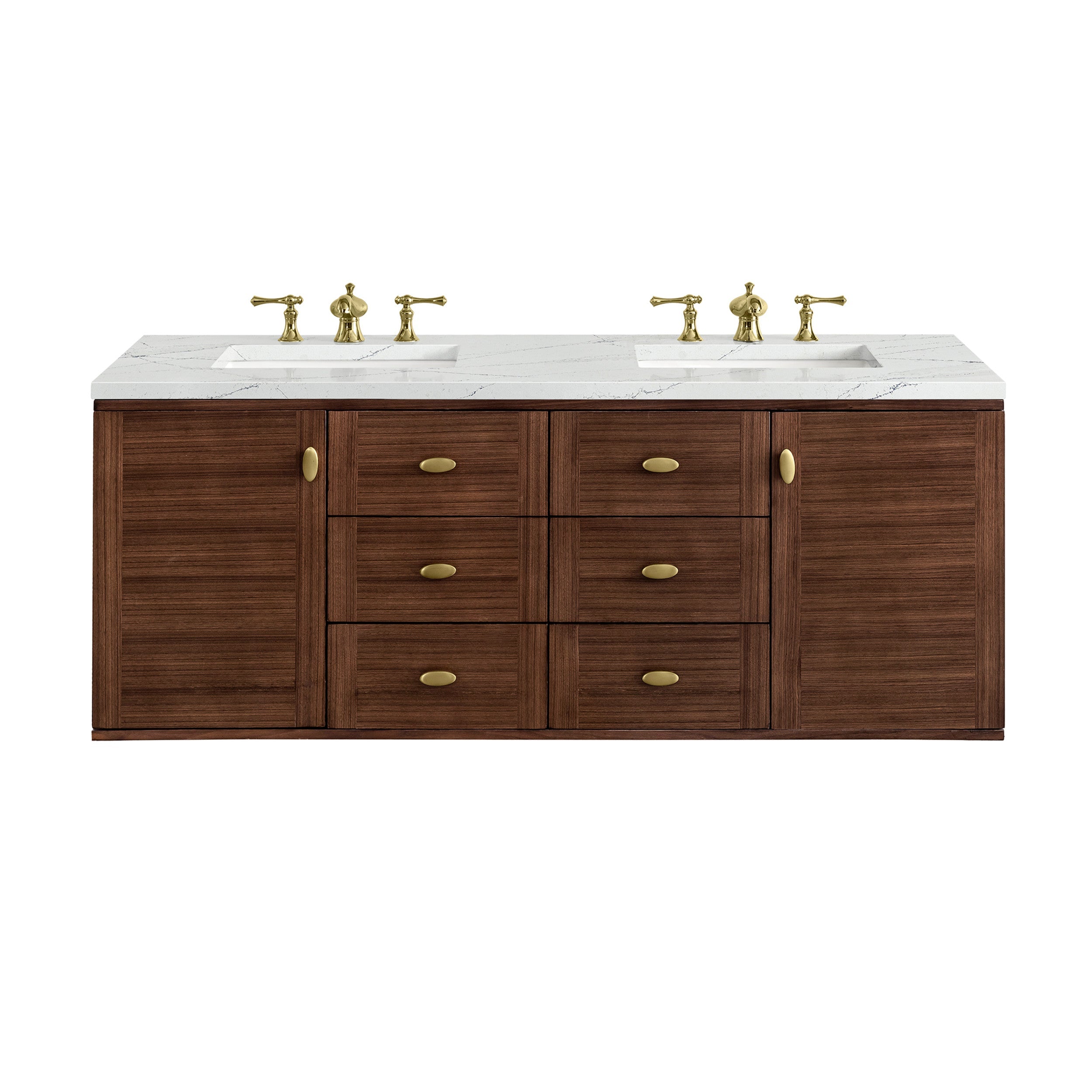 Mid-Century Walnut / Ethereal Noctis - 3 Faucet Holes