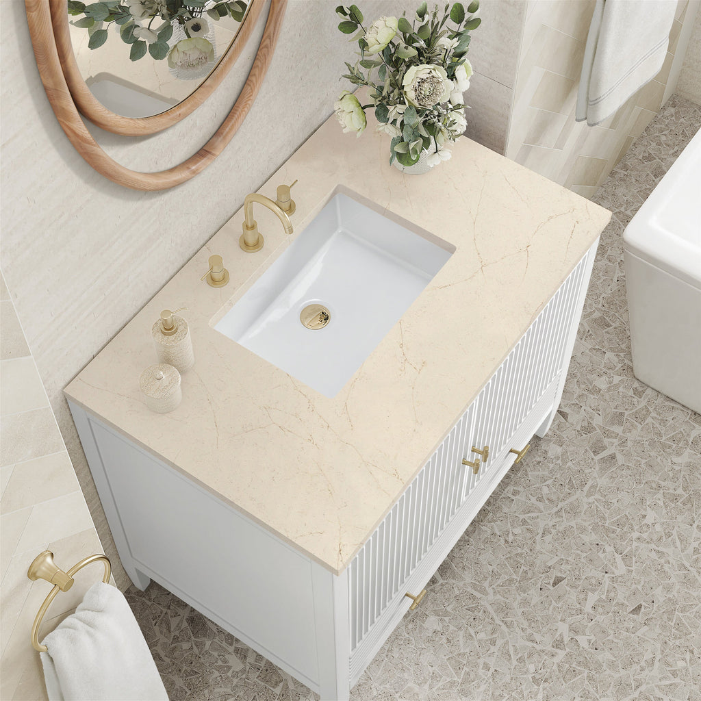 Bright White / Eternal Marfil - 3 Faucet Holes